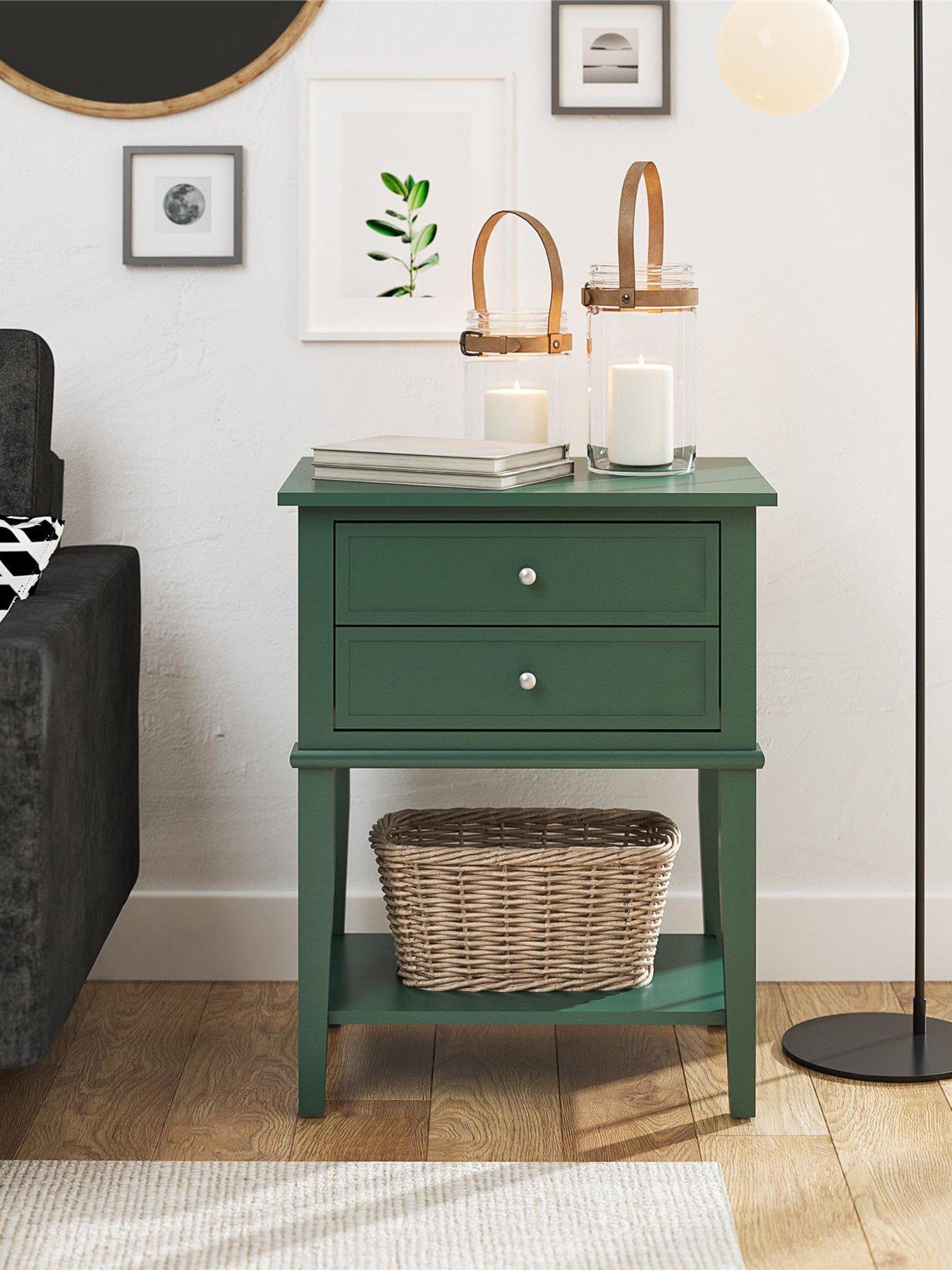 dorel-home-franklin-accent-table-with-2-drawers-hunter-green