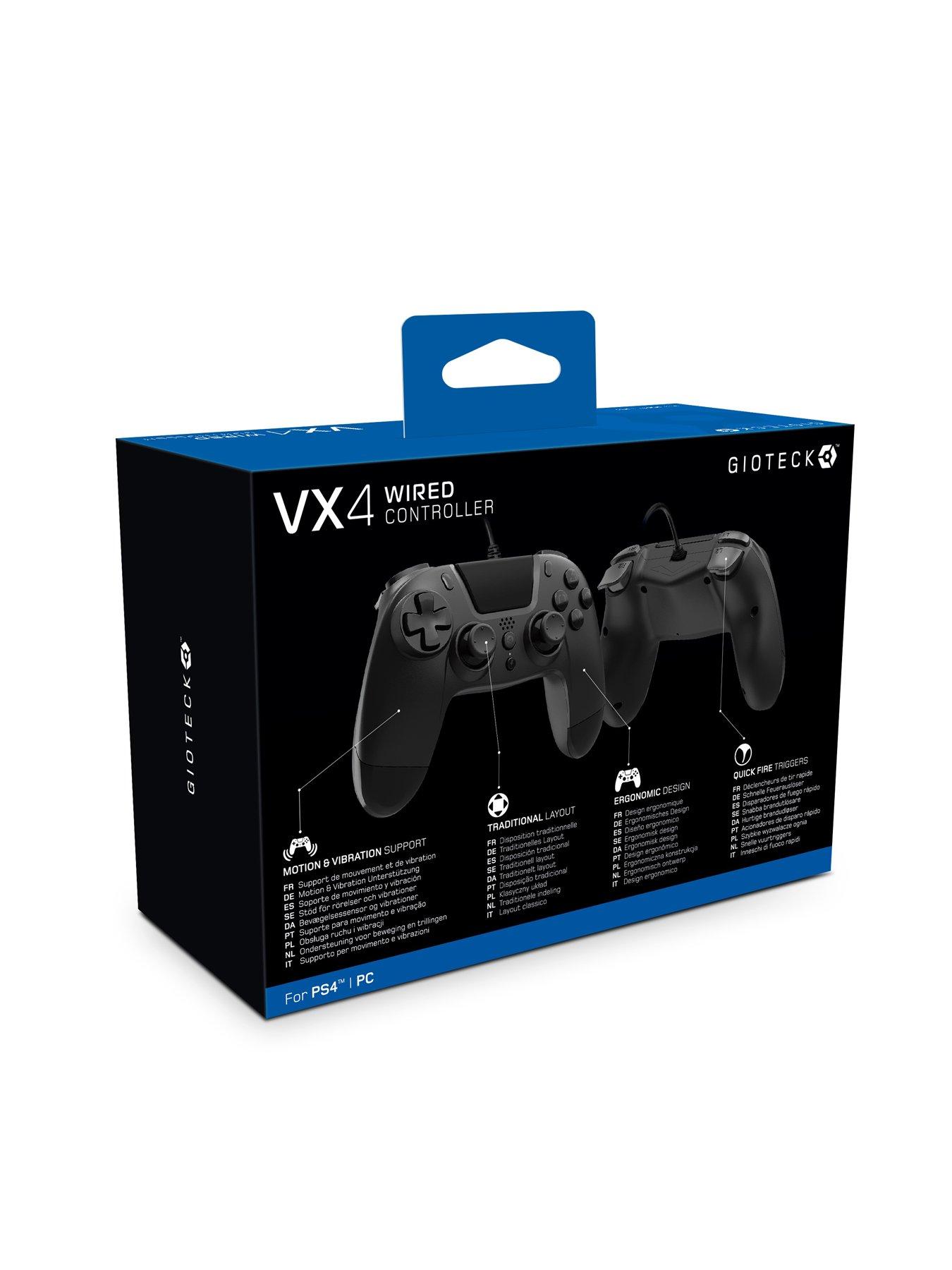 Image 5 of 5 of Gioteck VX4 Wired Controller for PS4, PC - Black