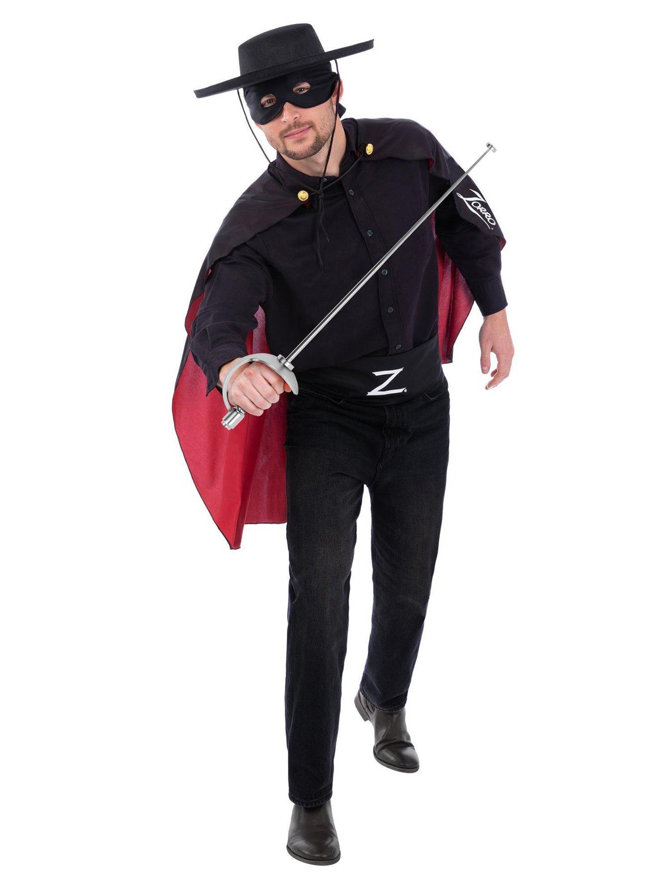 Adult Zorro Fancy Dress Accessories Kit