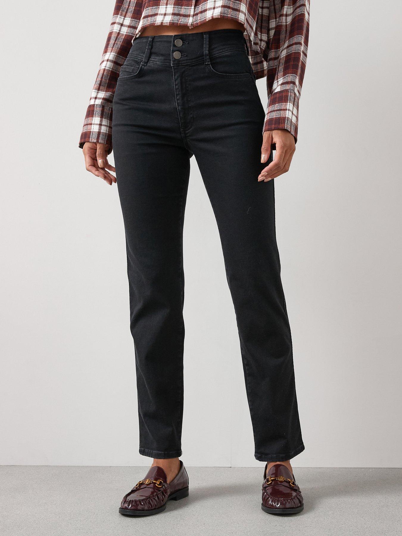 The Very Collection Sculpt Straight Leg Jeans - Black