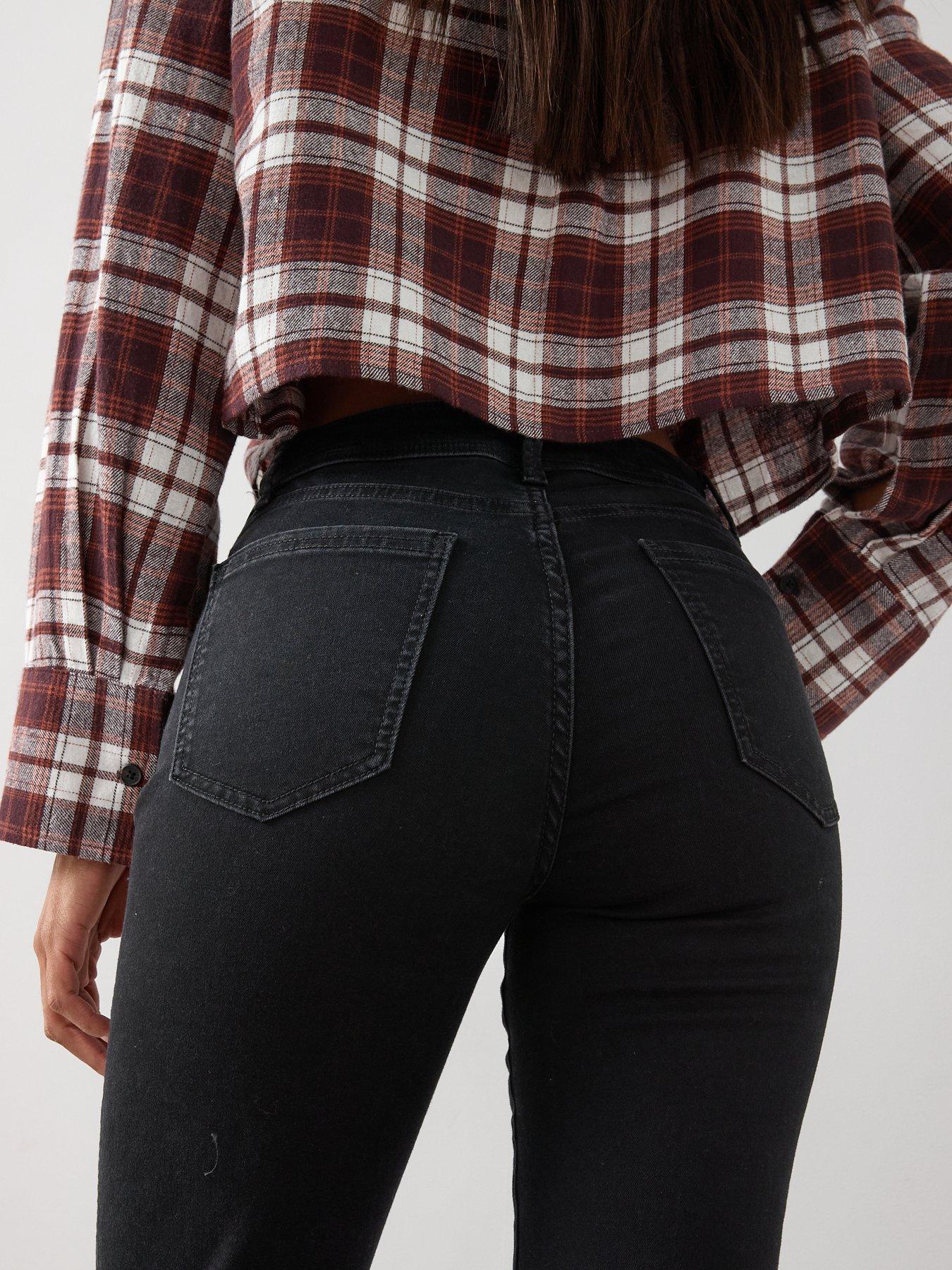 Image 5 of 7 of The Very Collection Shaping Straight Leg Jeans - Black