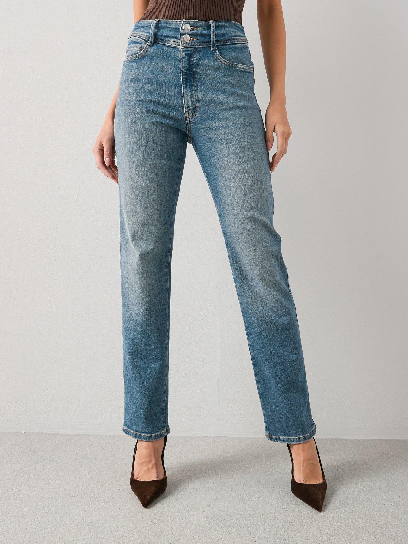 Image 6 of 6 of The Very Collection Sculpt Straight Leg Jeans - Dark Wash