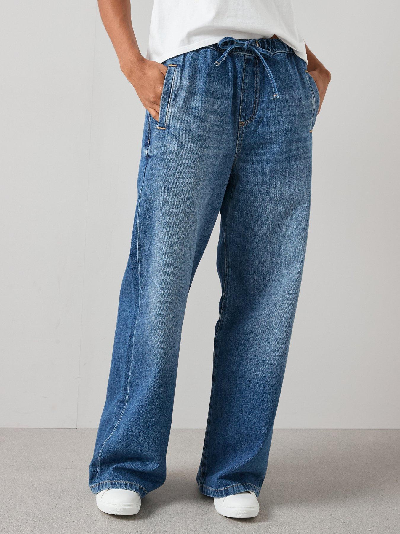 the-very-collection-drawcord-wide-leg-jeans-mid-wash
