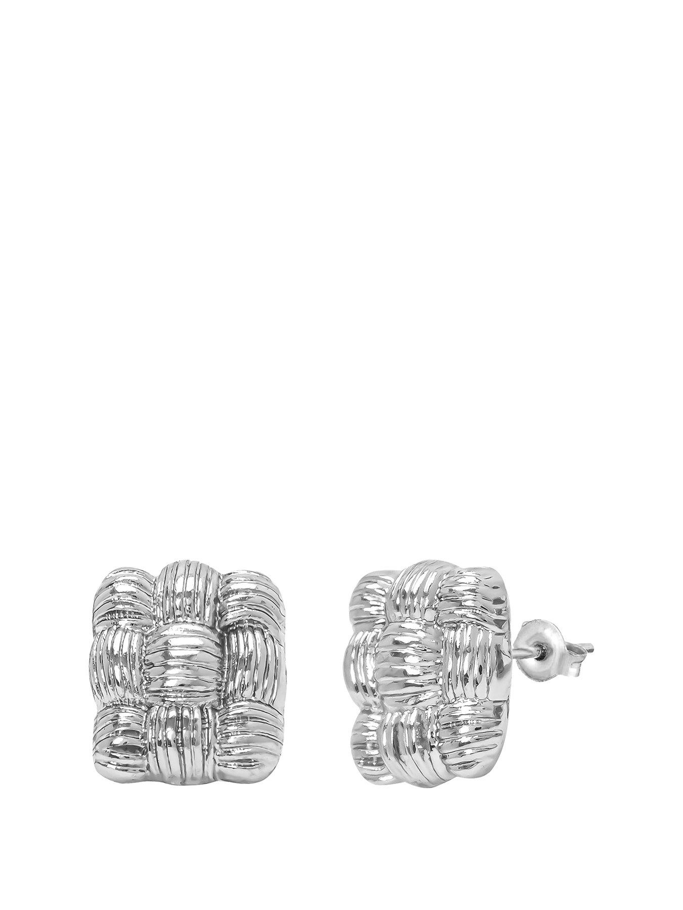 the-love-collection-stud-lattice-stud-earrings
