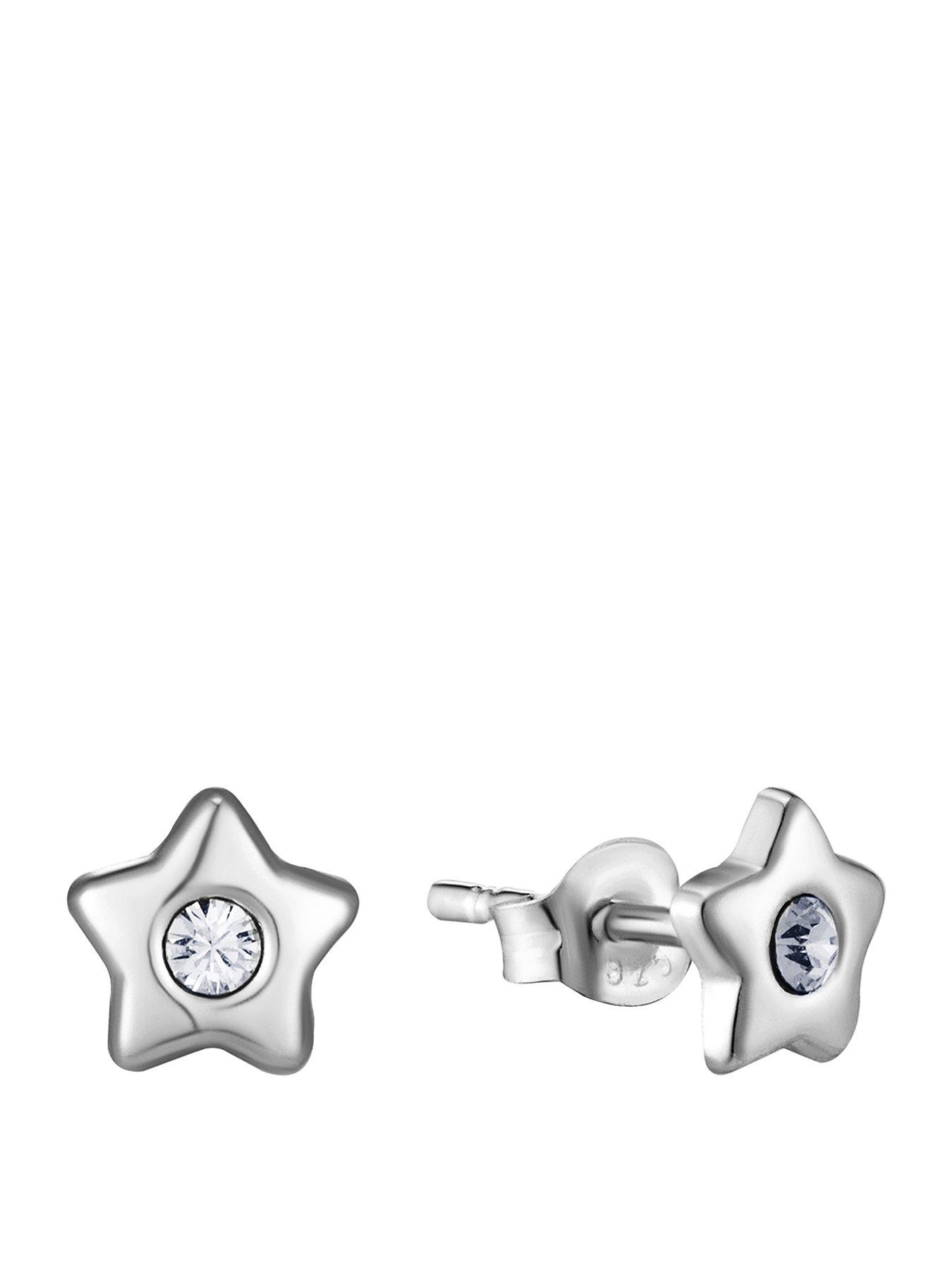 the-love-collection-star-with-crystal-stud-earrings-sterling-silver