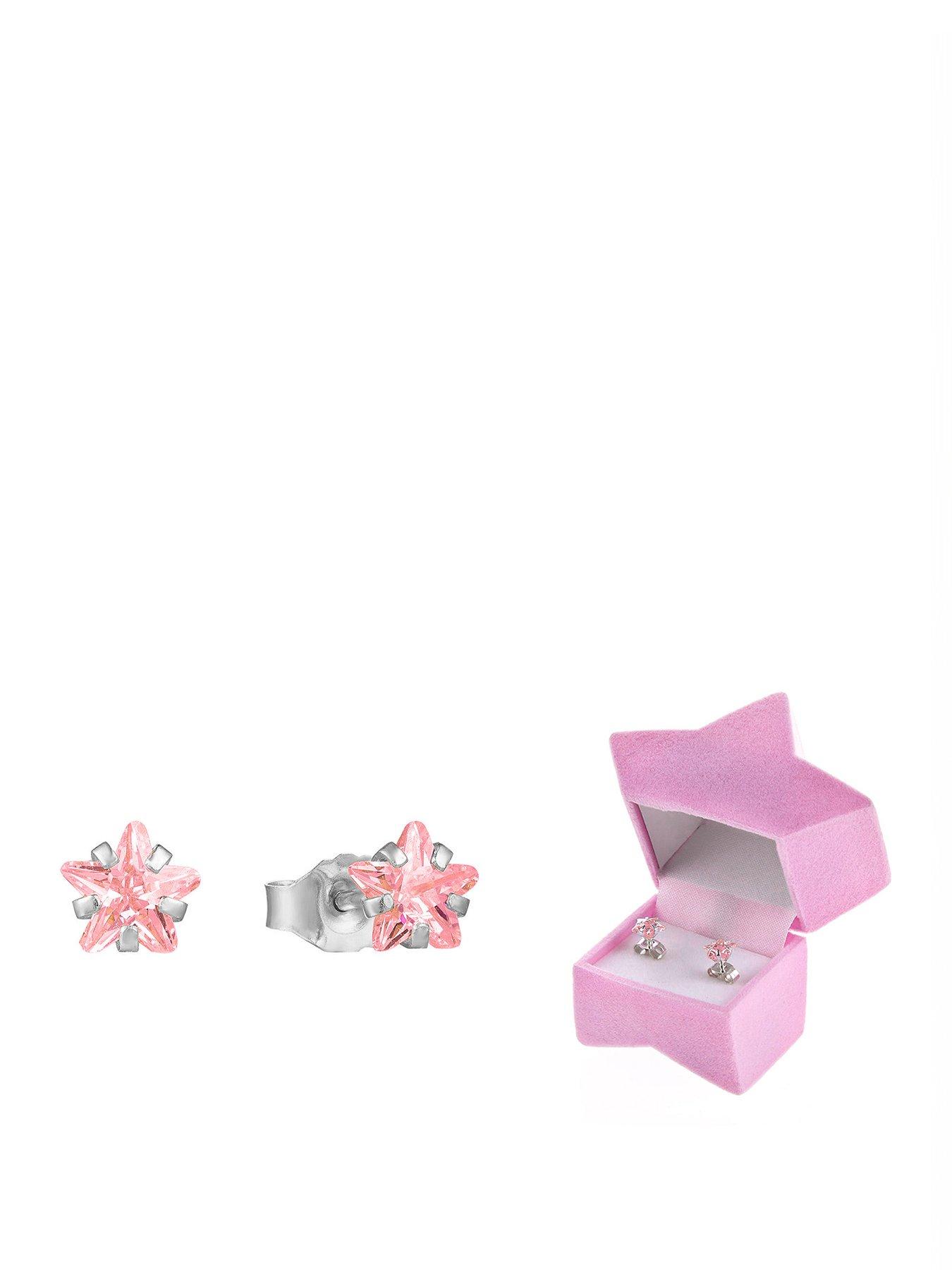the-love-collection-sterling-silver-small-pink-cz-stars-stud-earrings-with-novelty-gift-box