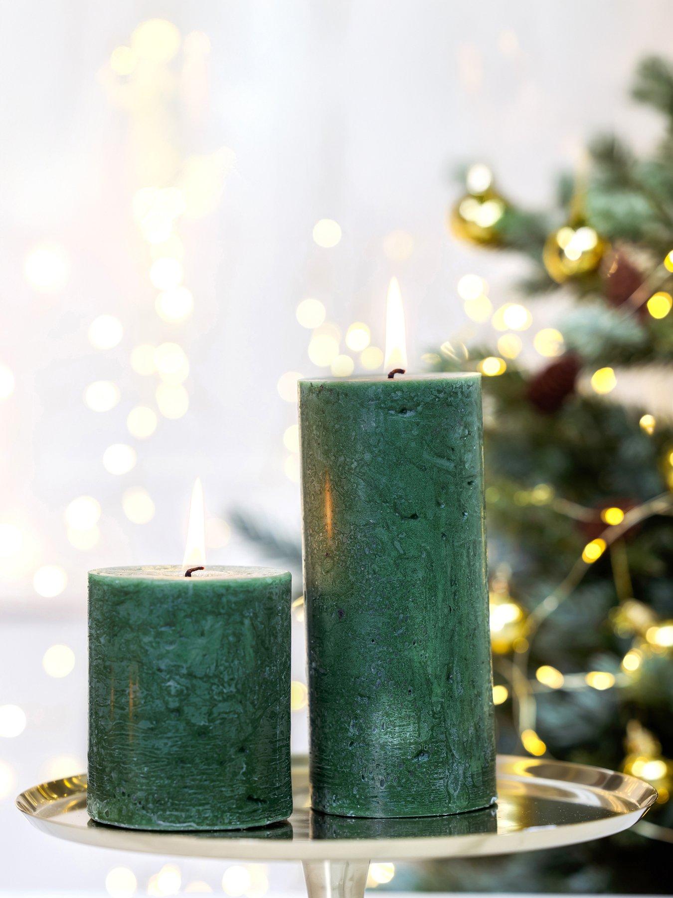 Stoneglow Stoneglow Frosted Woods - Tall Pillar Candle
