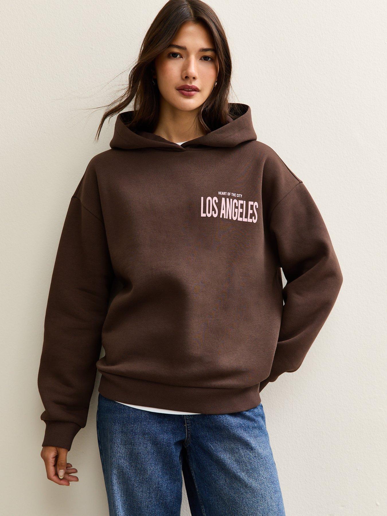 New Look Brown Los Angeles Hoodie