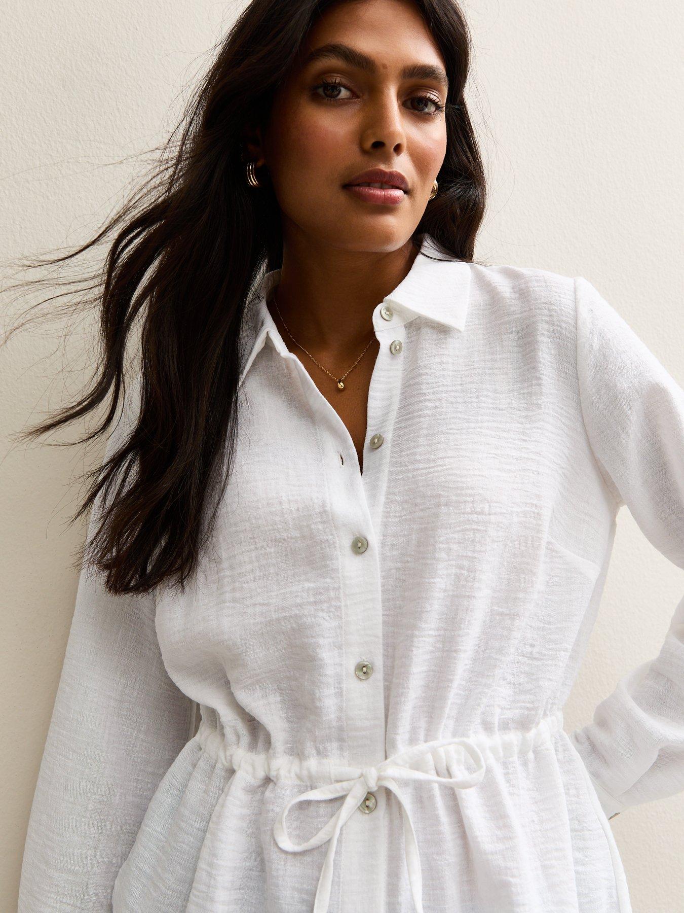 new-look-lou-linen-drawstring-shirt-whiteoutfit