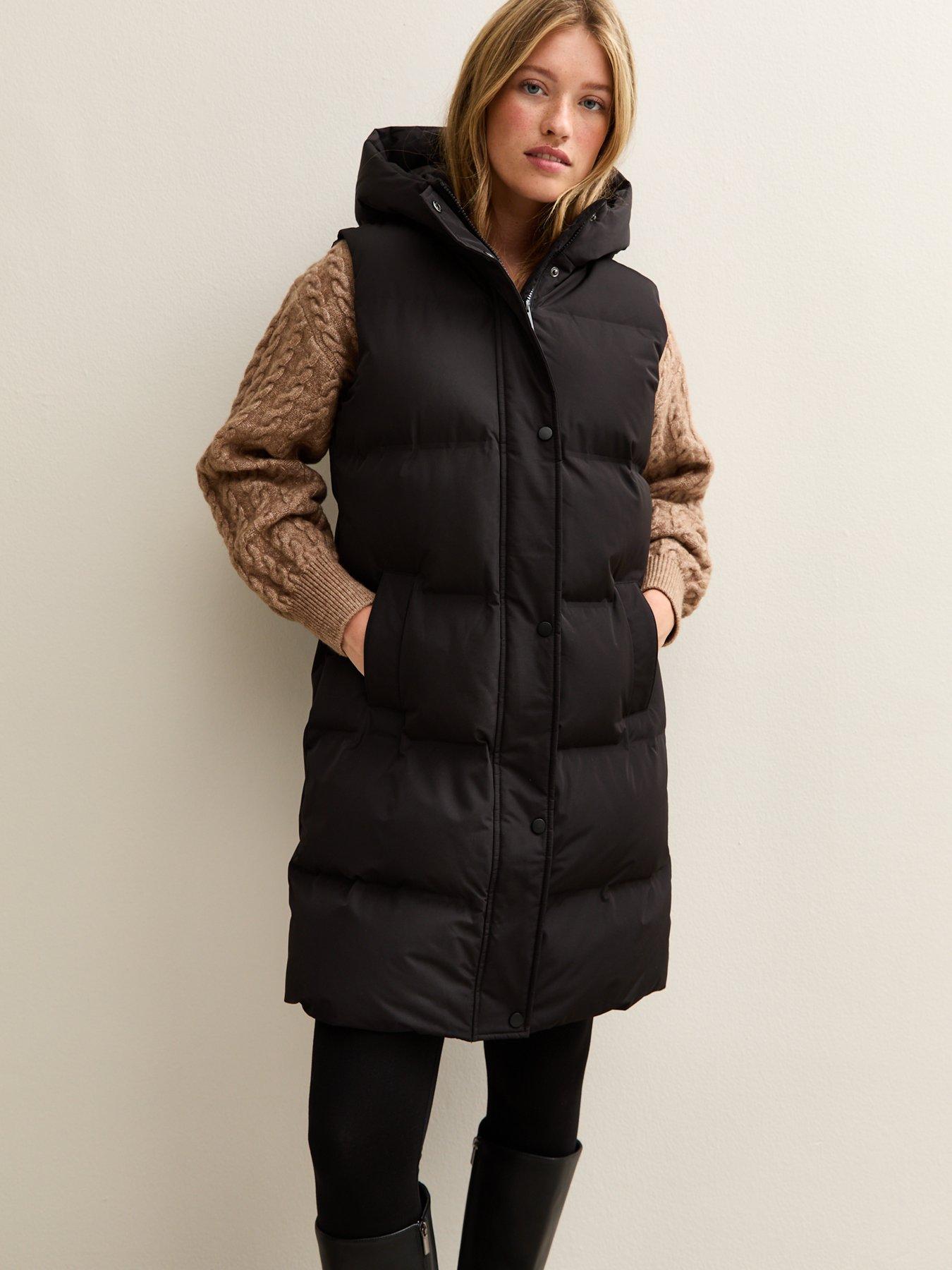 new-look-black-padded-tiered-midi-gilet
