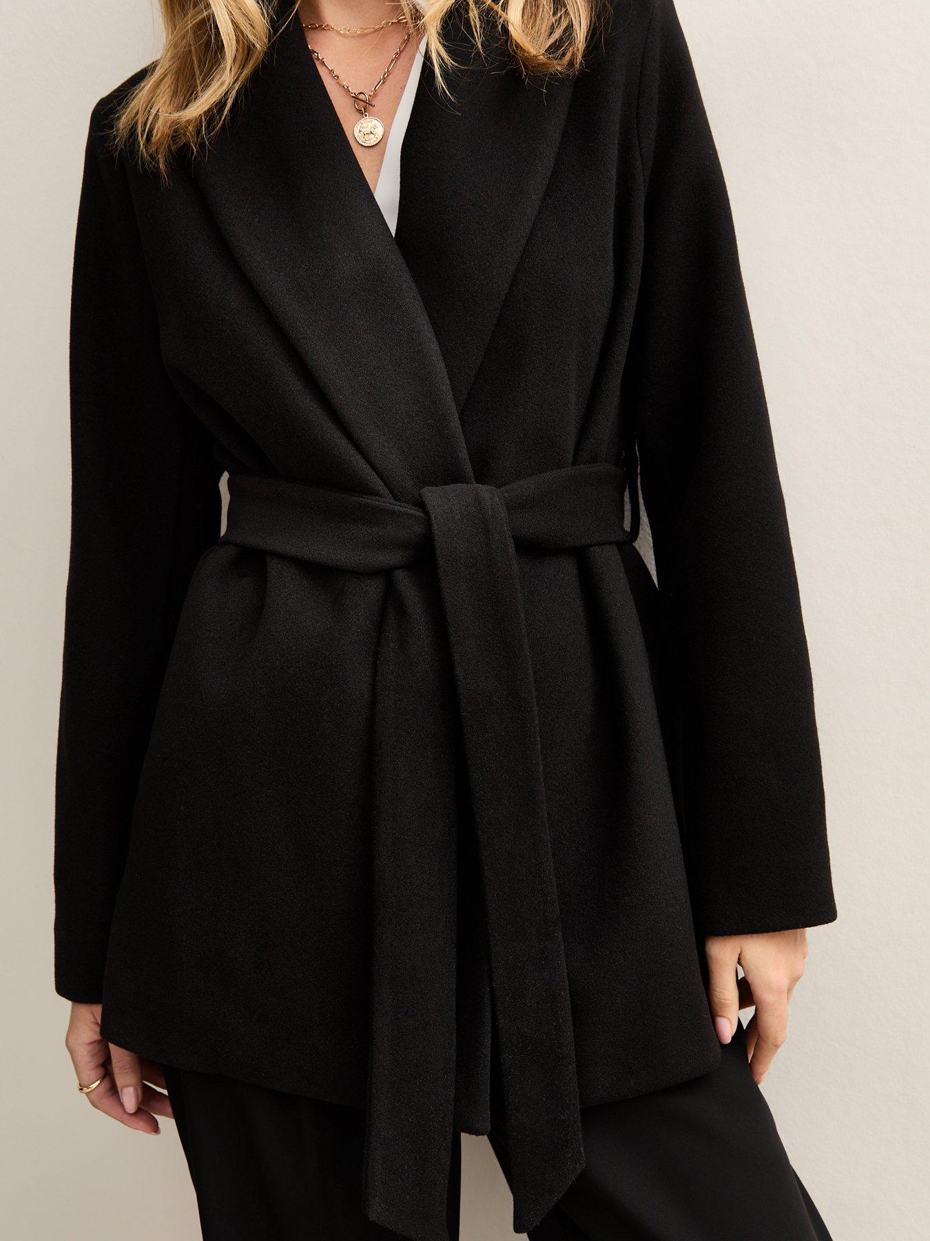 new-look-soft-touch-shawl-lapel-short-coat-blackoutfit