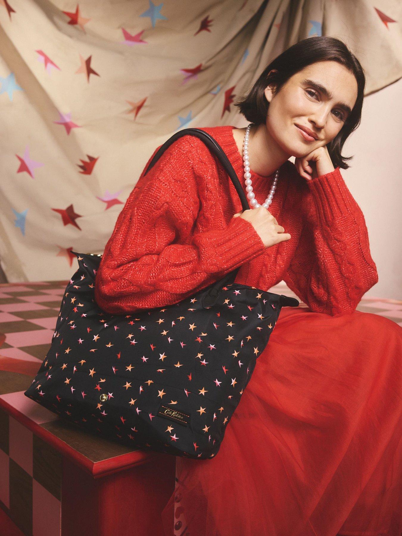 cath-kidston-med-tot-blk-fld-star-blackstillFront