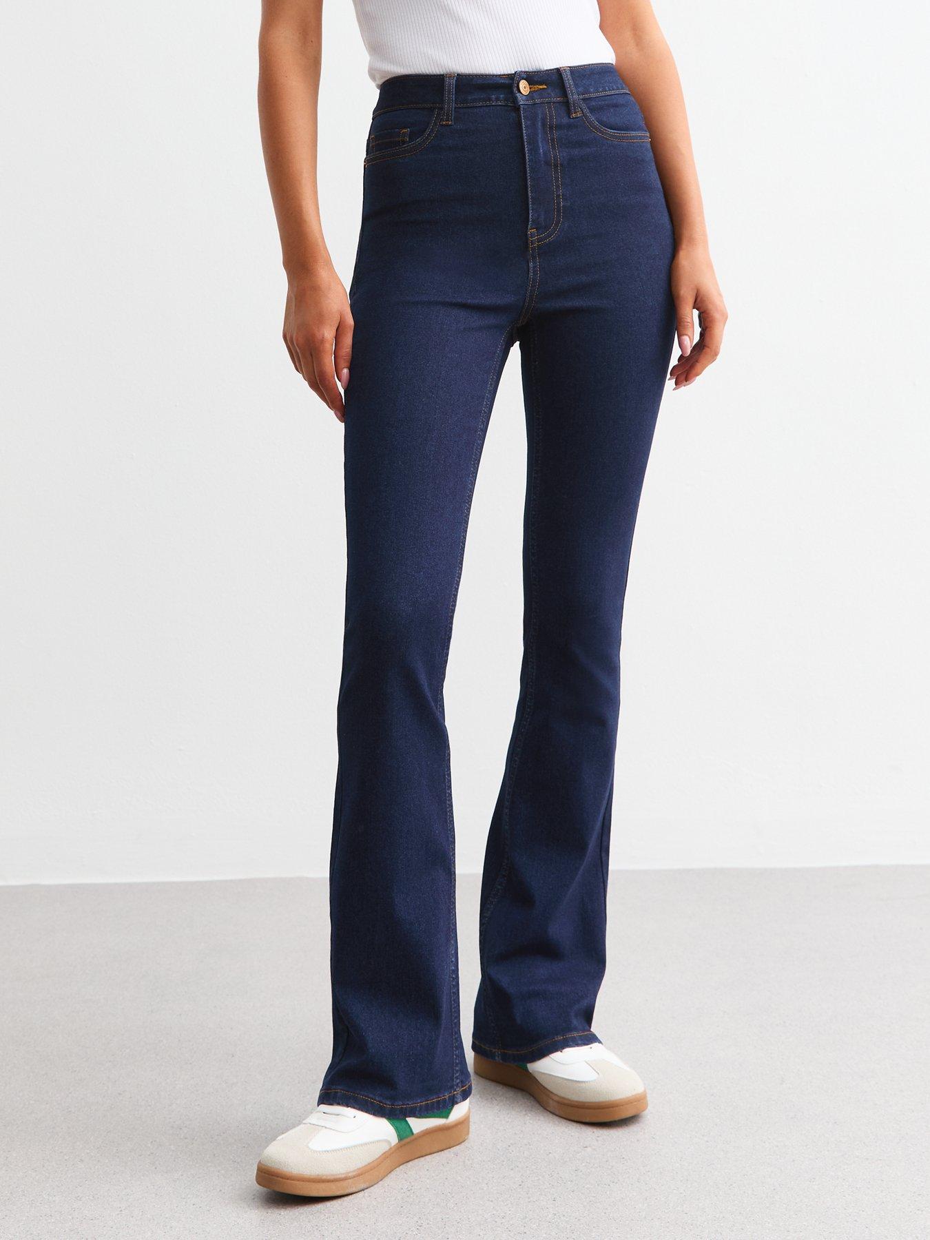 Image 7 of 7 of New Look Waist Enhance Quinn Bootcut Jeans - Blue