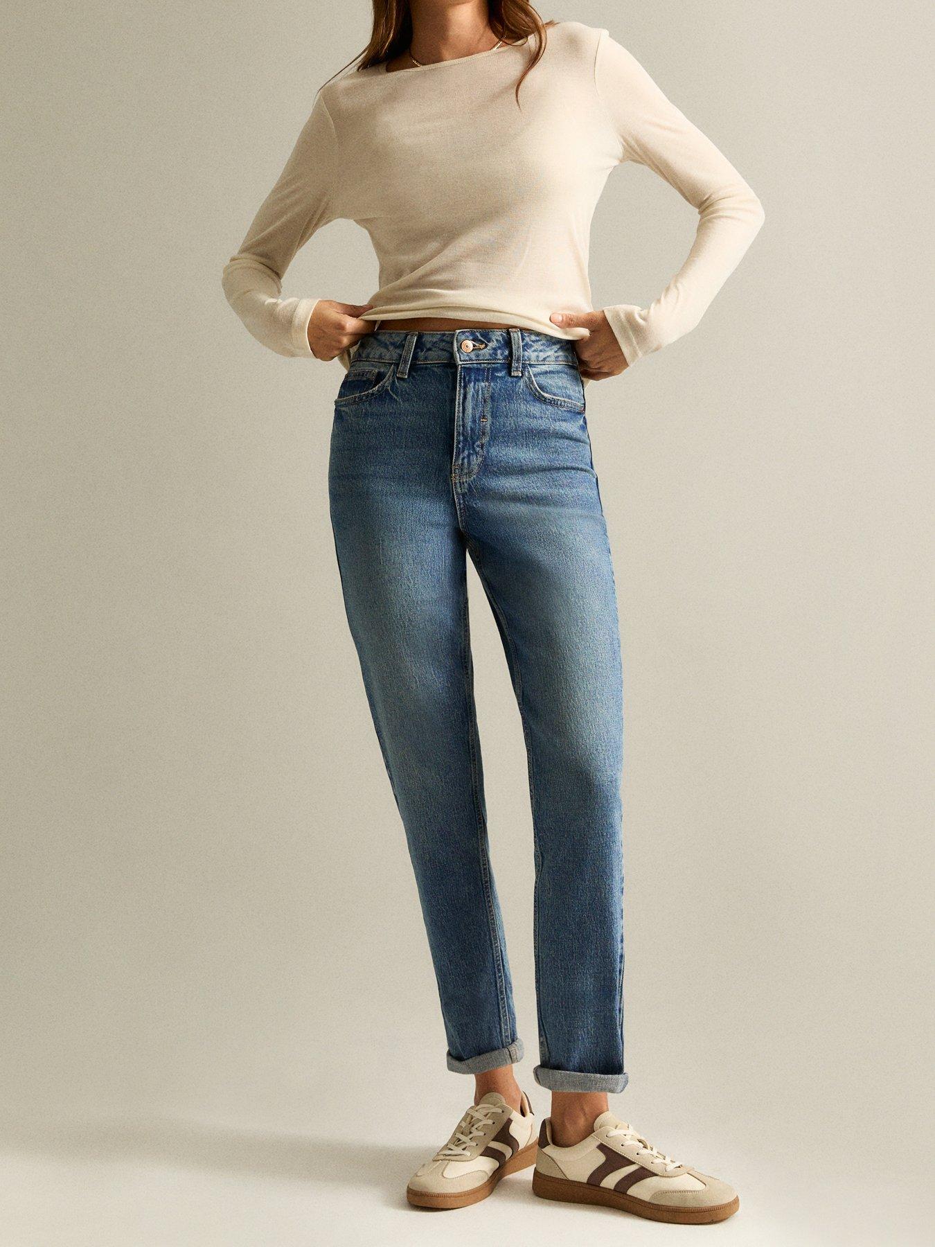 New Look Vintage Tint High Waist Tori Mom Jeans - Blue
