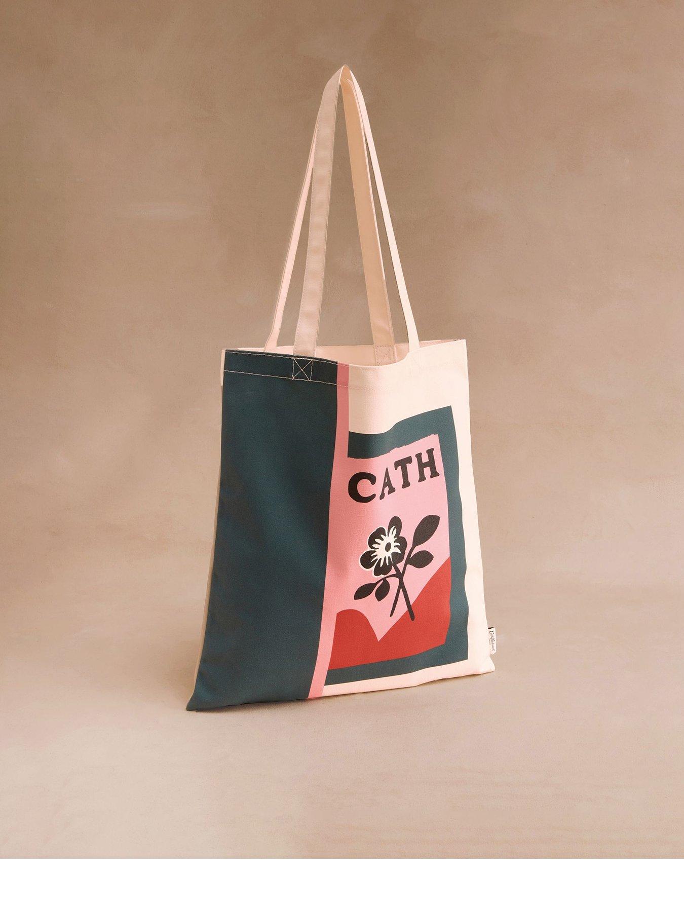 Image 1 of 5 of Cath Kidston Retro Floral Tote - Green