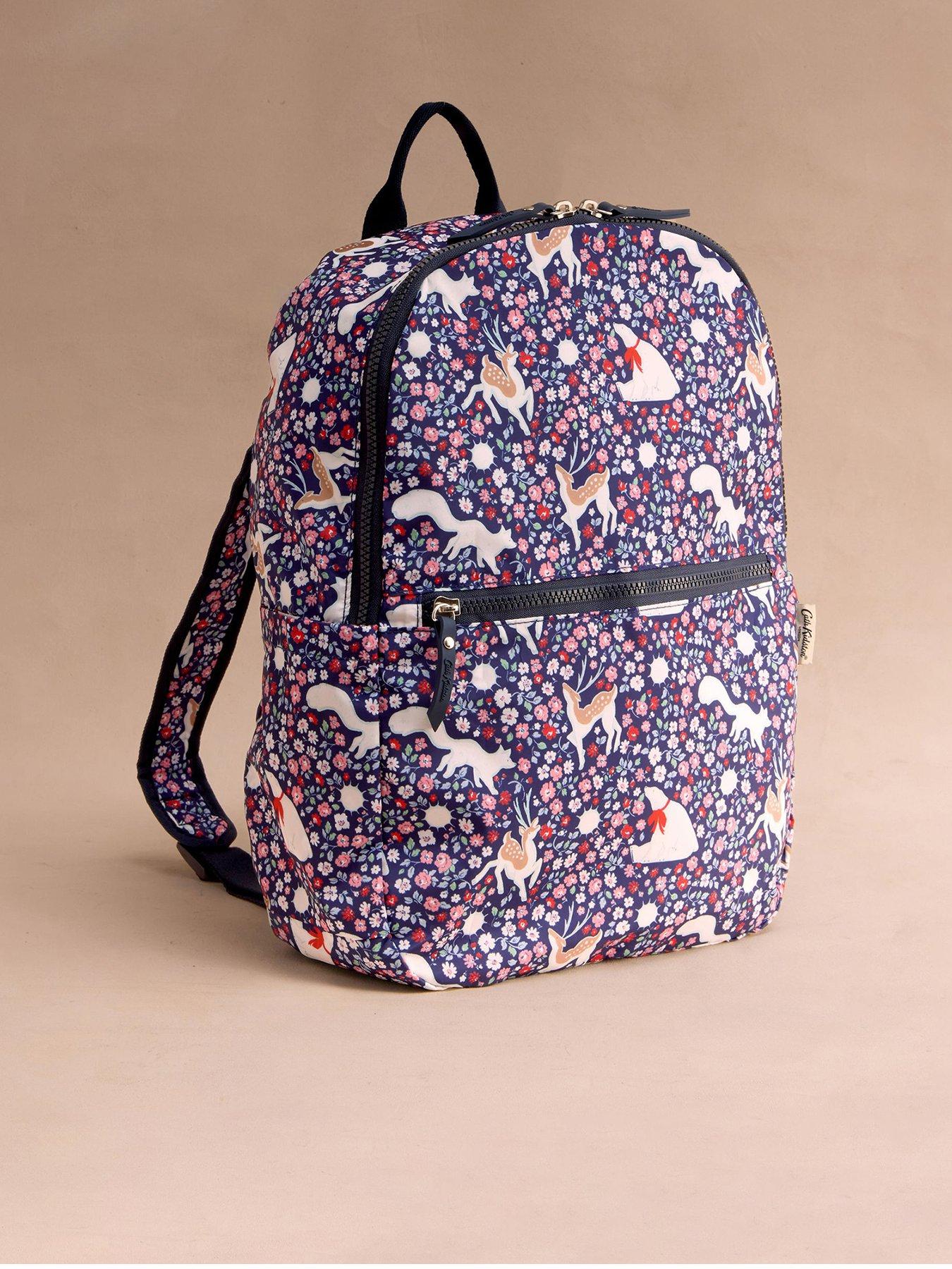 Image 1 of 6 of Cath Kidston Polar Ditsy Backpack - Navy