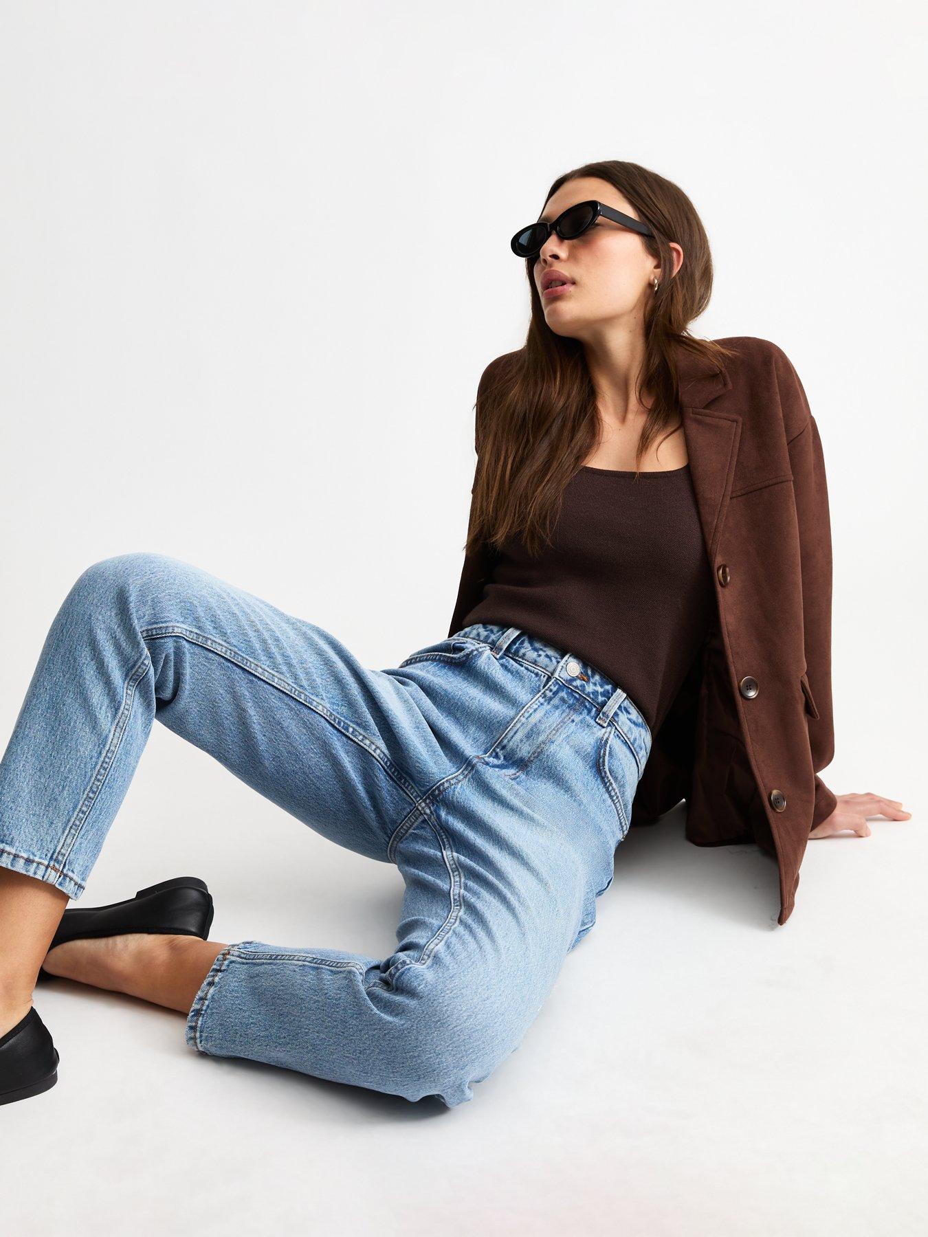 New Look Light Blue Hannah Ankle Grazer Straight Leg Jeans