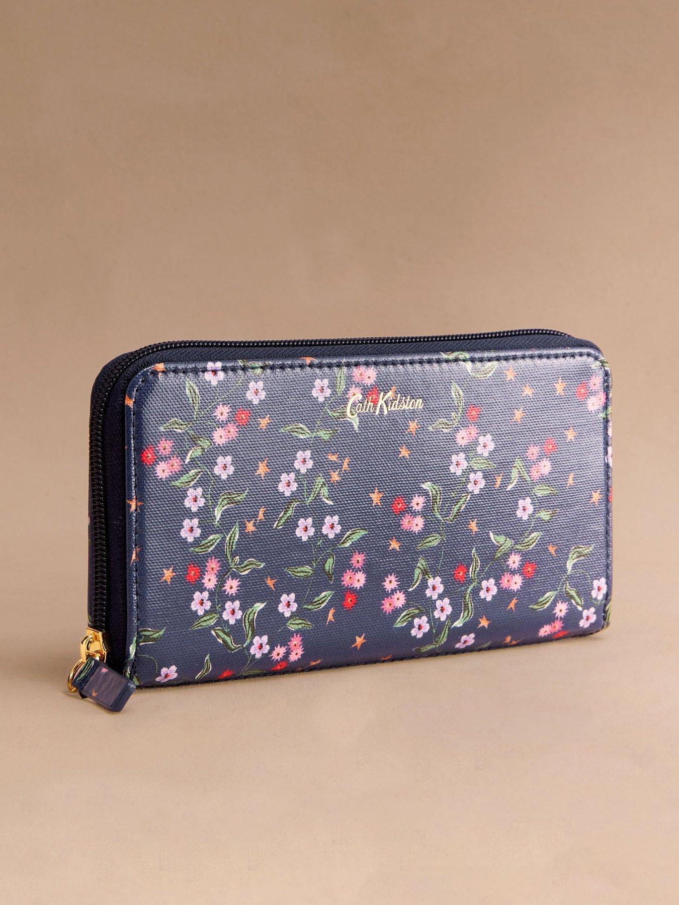 Image 1 of 3 of Cath Kidston Zip Around Navy Star Purse - Navy