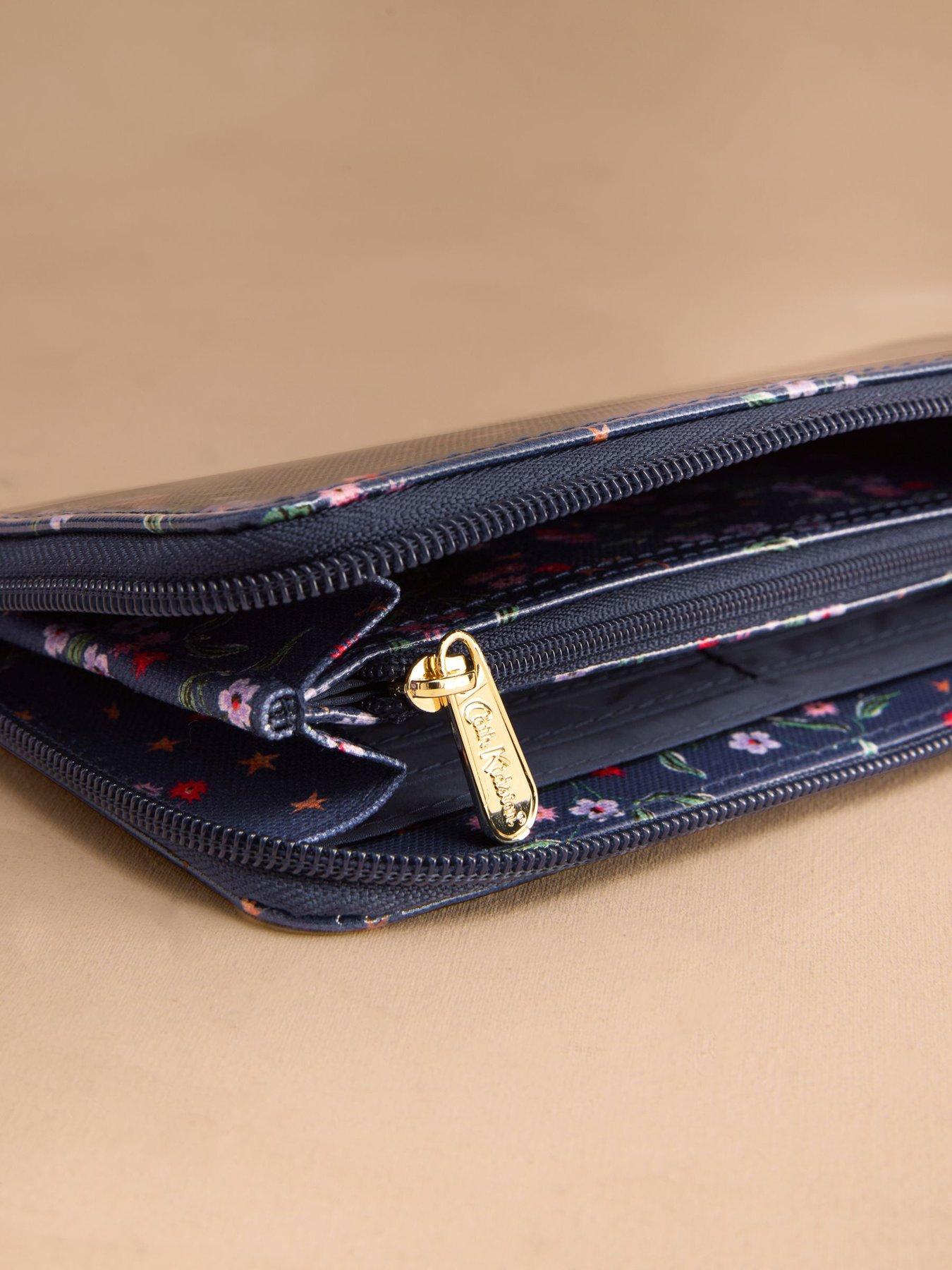Image 3 of 3 of Cath Kidston Zip Around Navy Star Purse - Navy