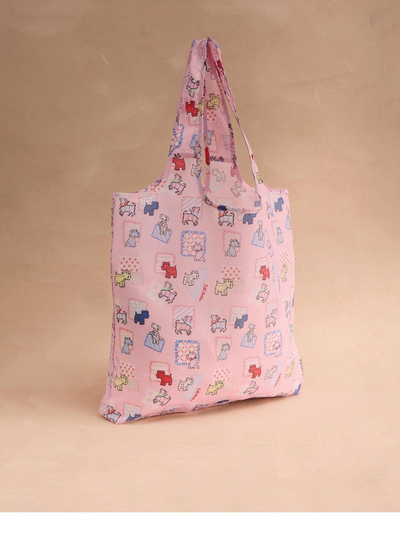 Cath Kidston Teddy Dog Foldaway Shopper - Pink