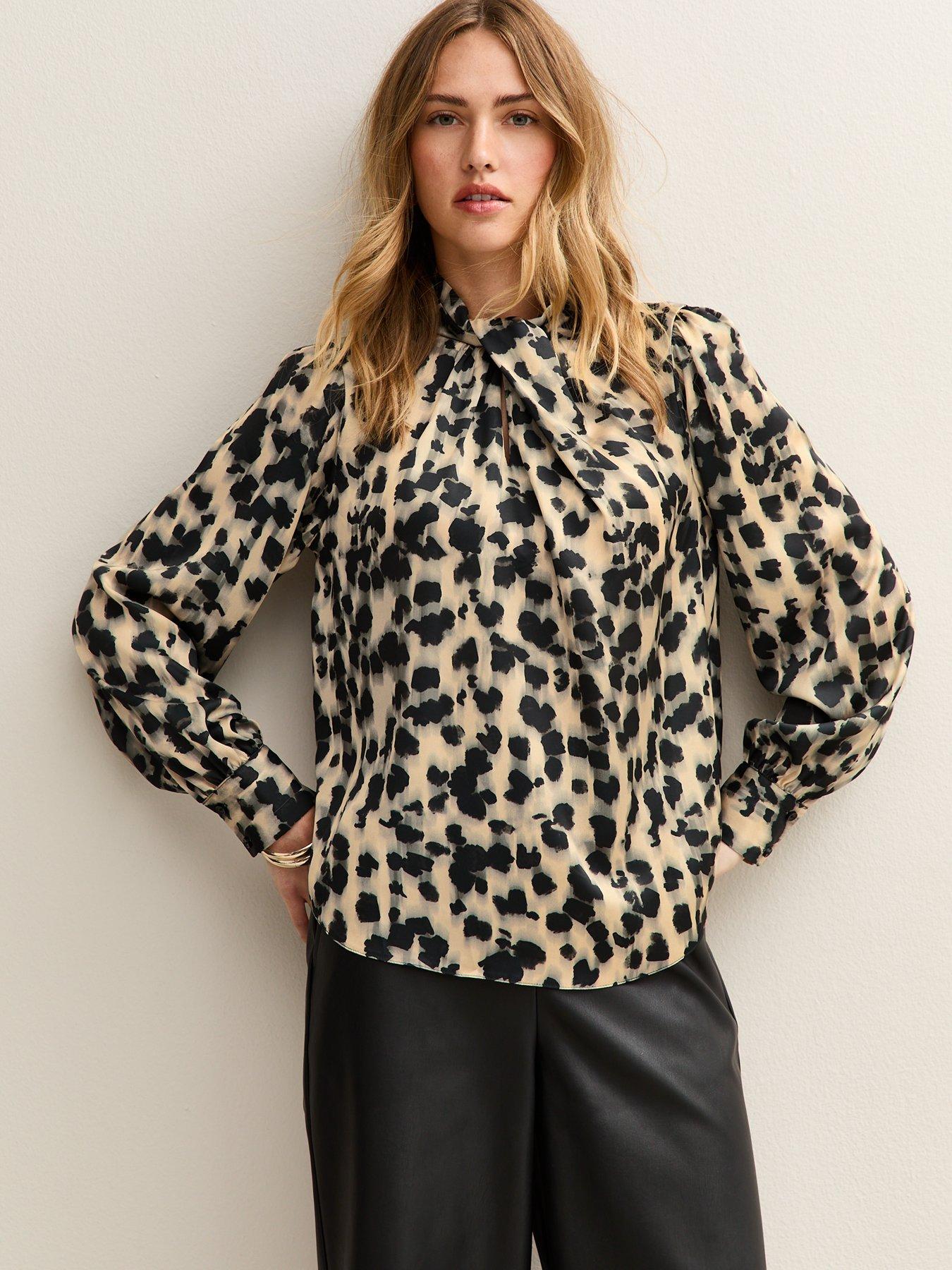 new-look-abstract-print-twist-neck-long-sleeve-blouse-white