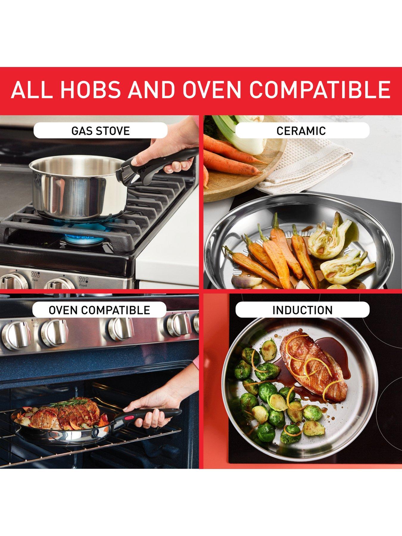 Image 6 of 7 of Tefal Ingenio Cook &amp; Eat 4pc Set of Pans Stainless Steel