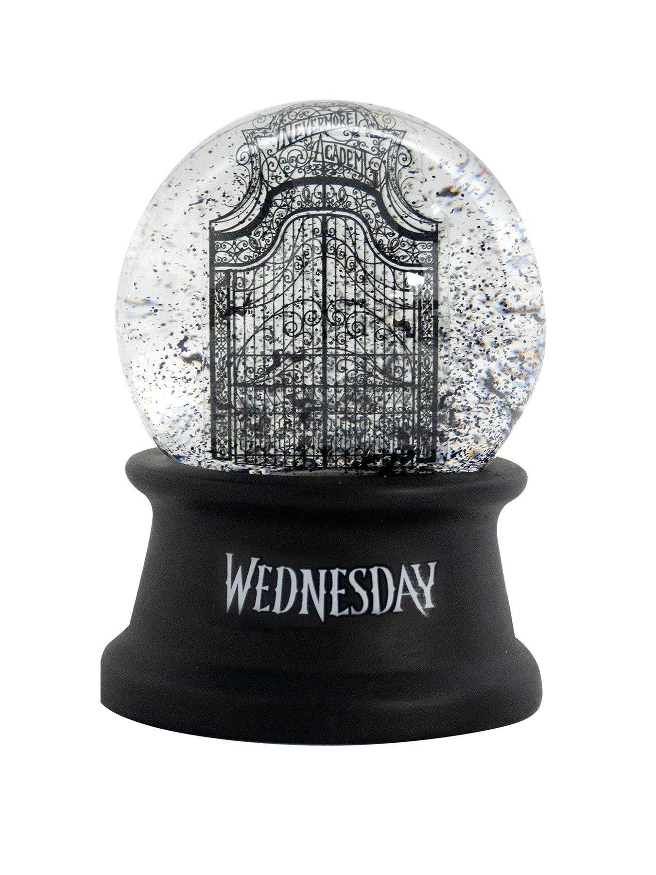 wednesday-wednesday-nevermore-snow-globe