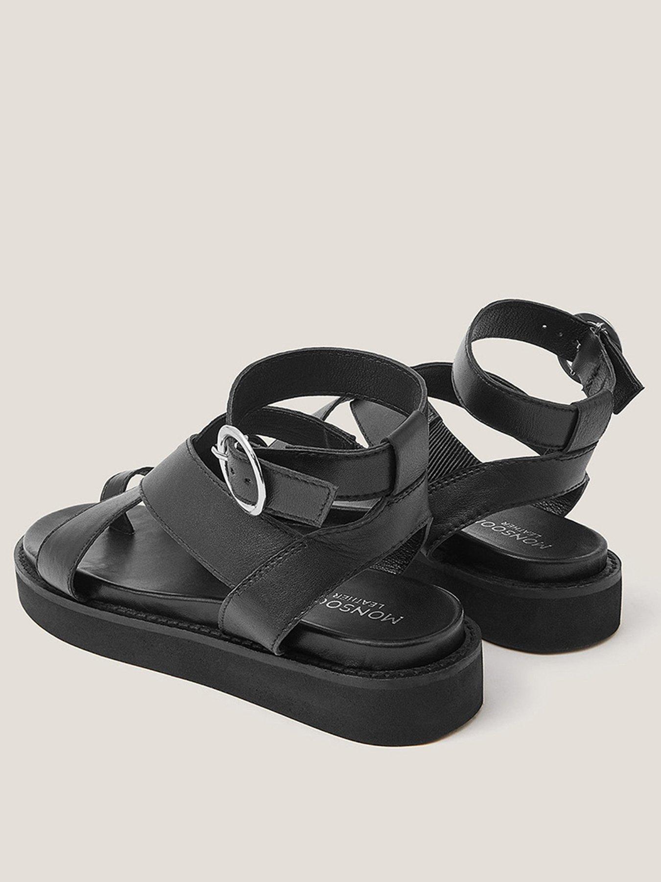 monsoon-ivy-toe-strap-crossover-leather-sandals-blackstillFront