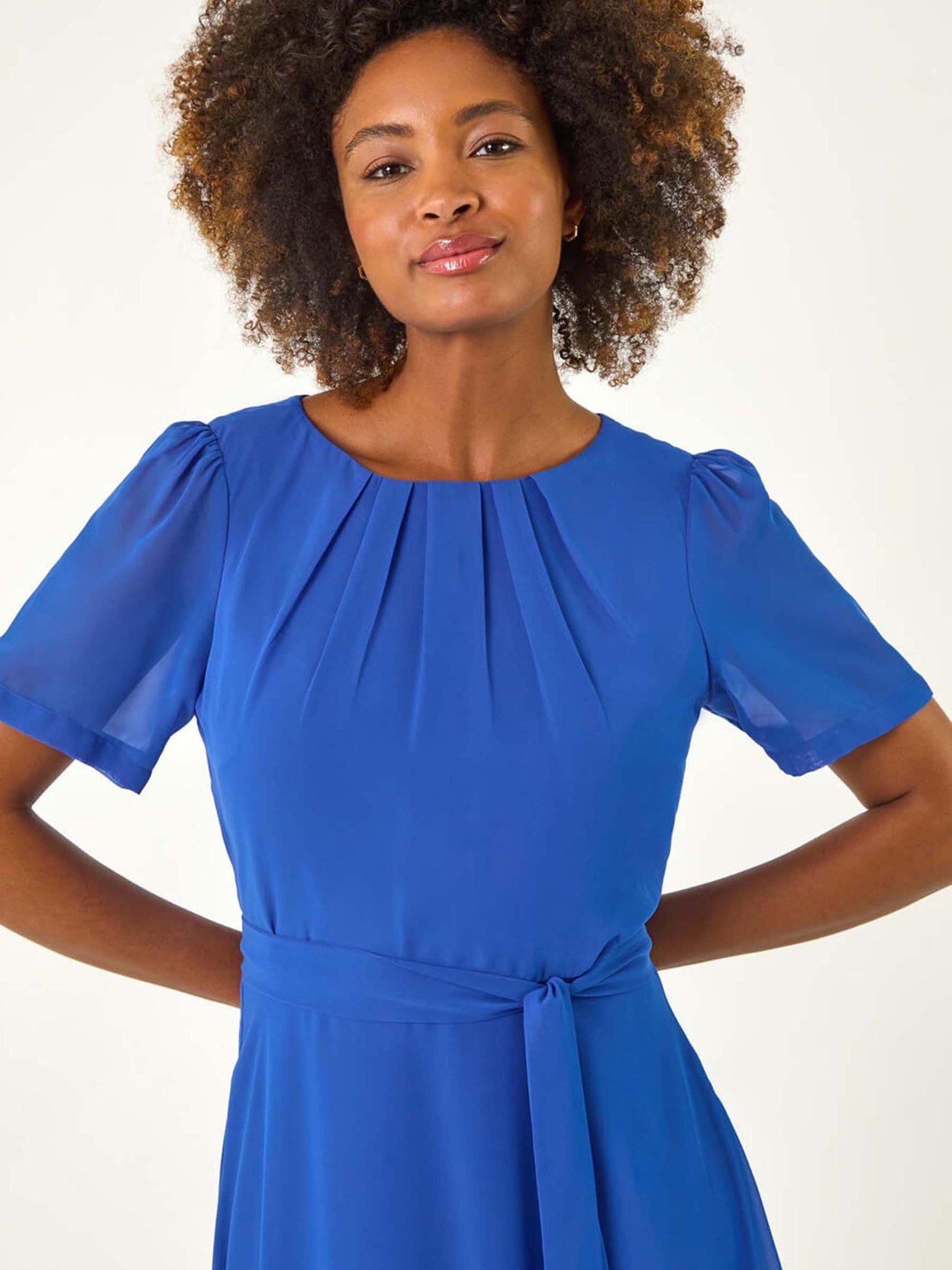 roman-pleat-chiffon-belted-midi-dress-blueoutfit