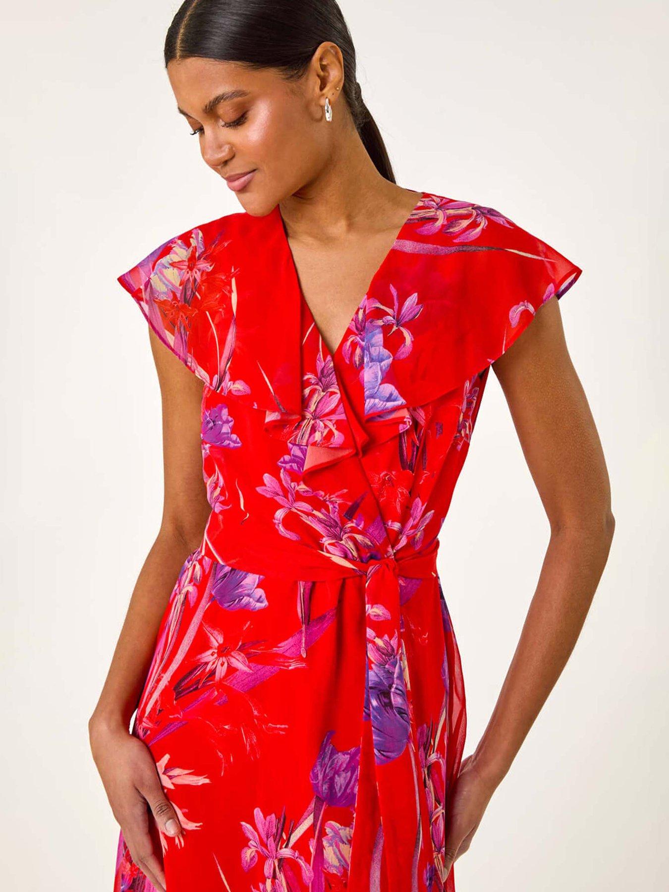 roman-floral-print-ruffle-wrap-front-midi-dress-redoutfit
