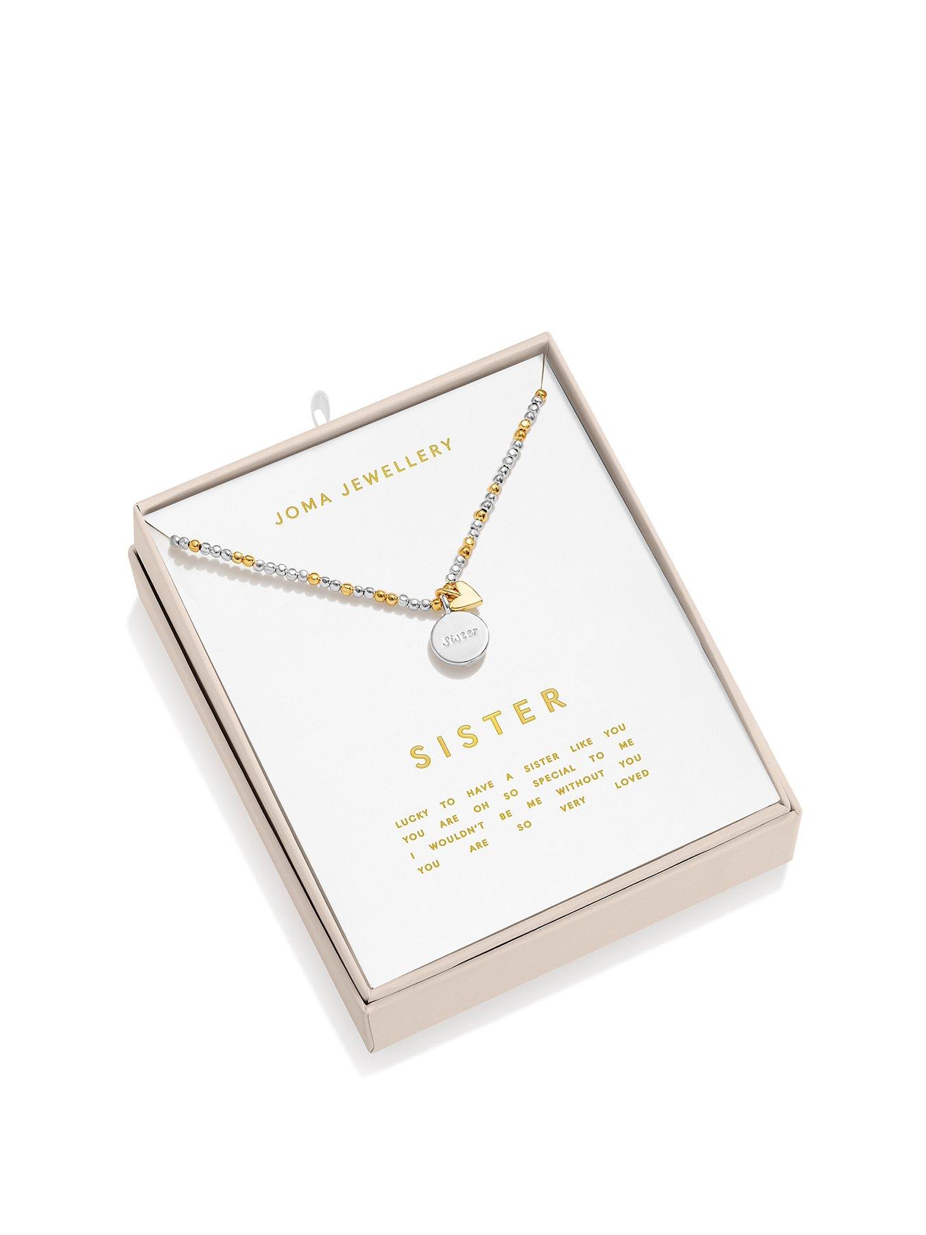 undefined So Loved Sister Silver  &  Gold Plated Necklace - Boxed