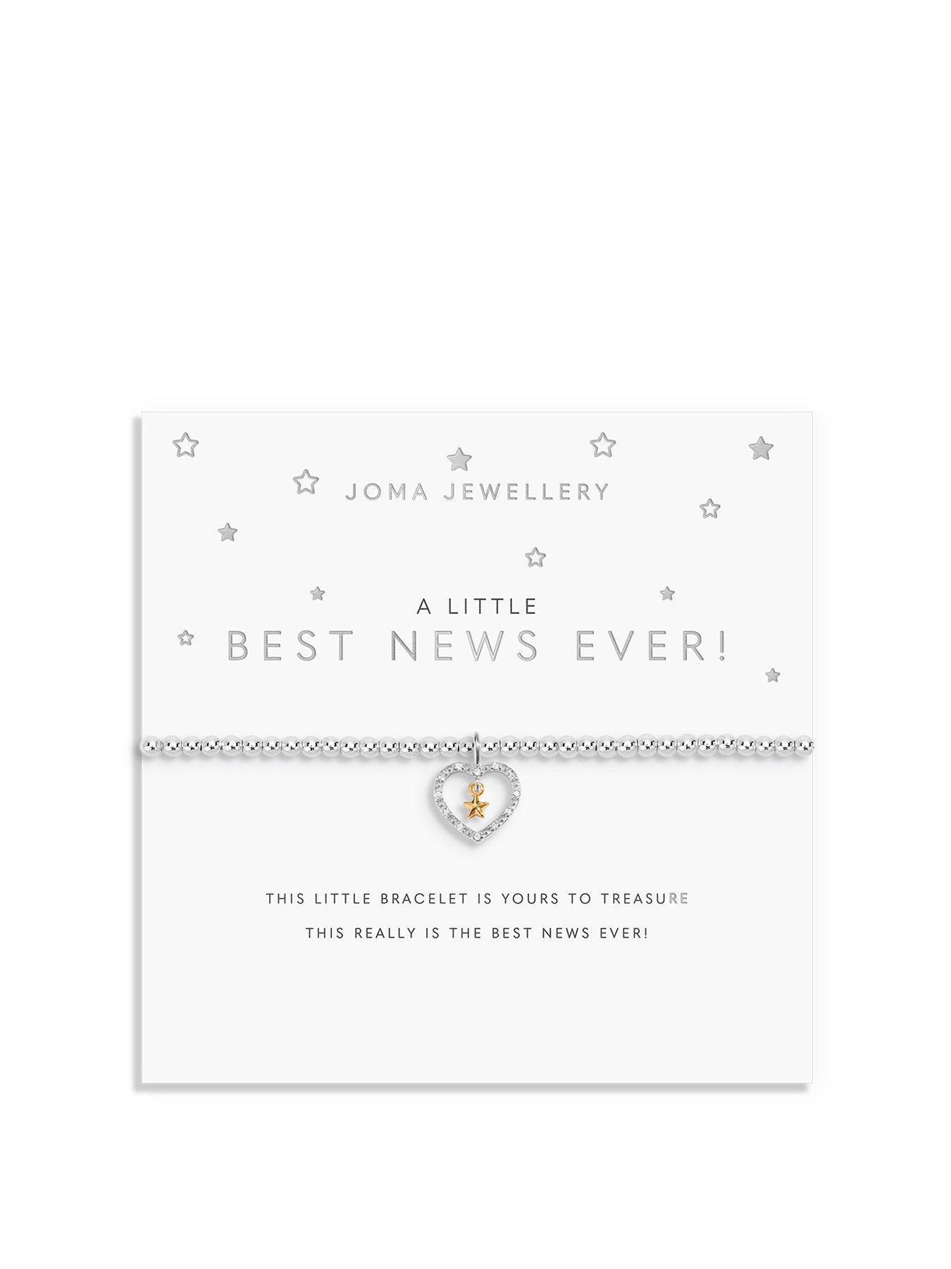 Joma Jewellery A Little... Best News Ever! Silver  &  Gold Plated Bracelet