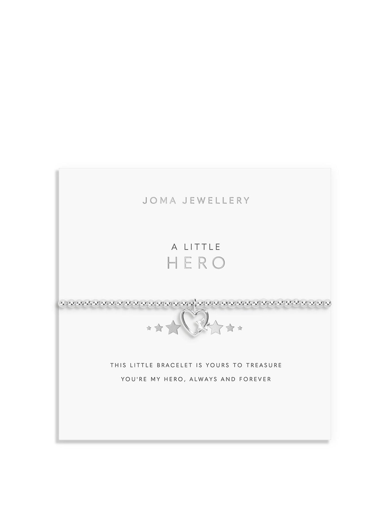 undefined A LITTLE , HERO , Silver Plated , Bracelet , 17.5cm stretch