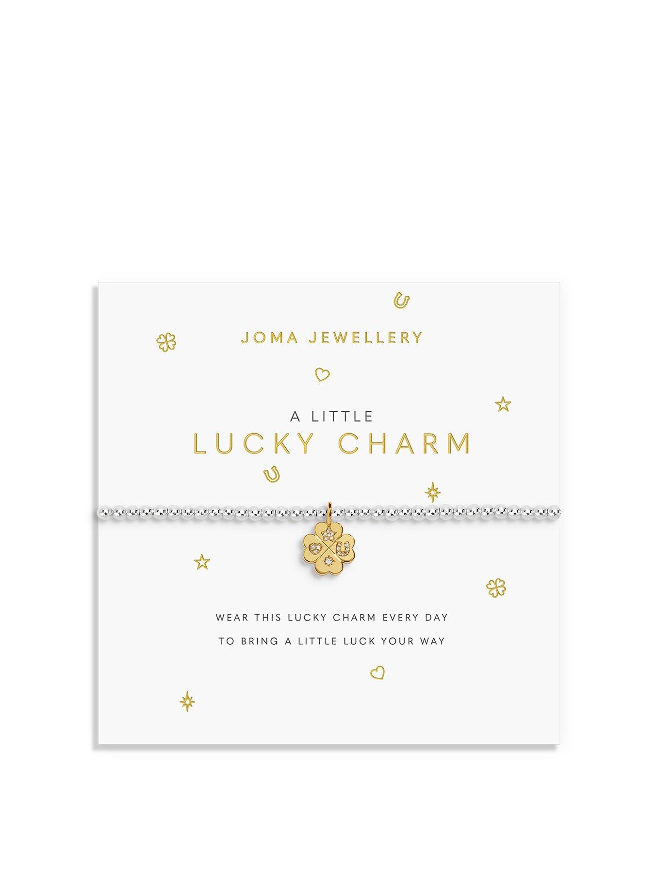 Joma Jewellery A LITTLE , LUCKY CHARM , Silver & Gold Plated , Bracelet , 17.5cm stretch