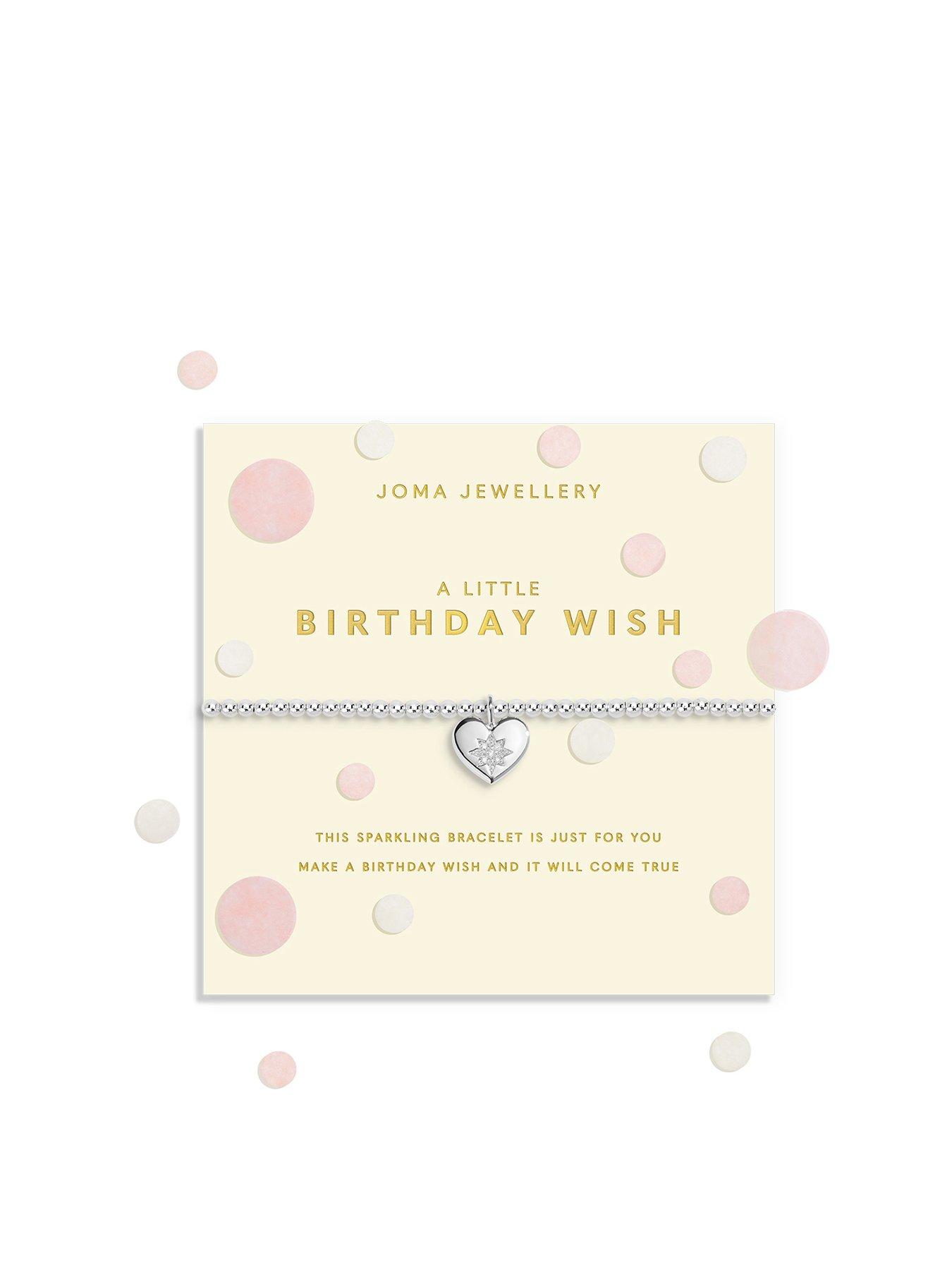 undefined A Little... Confetti Birthday Wish Silver Plated Bracelet