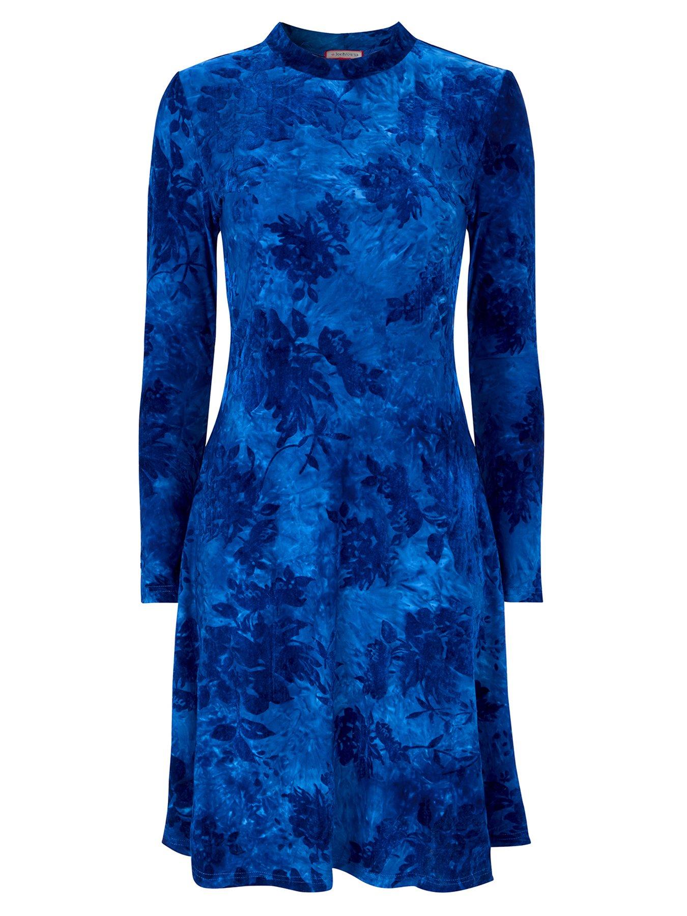 joe-browns-heidi-flocked-jersey-dress-bluedetail