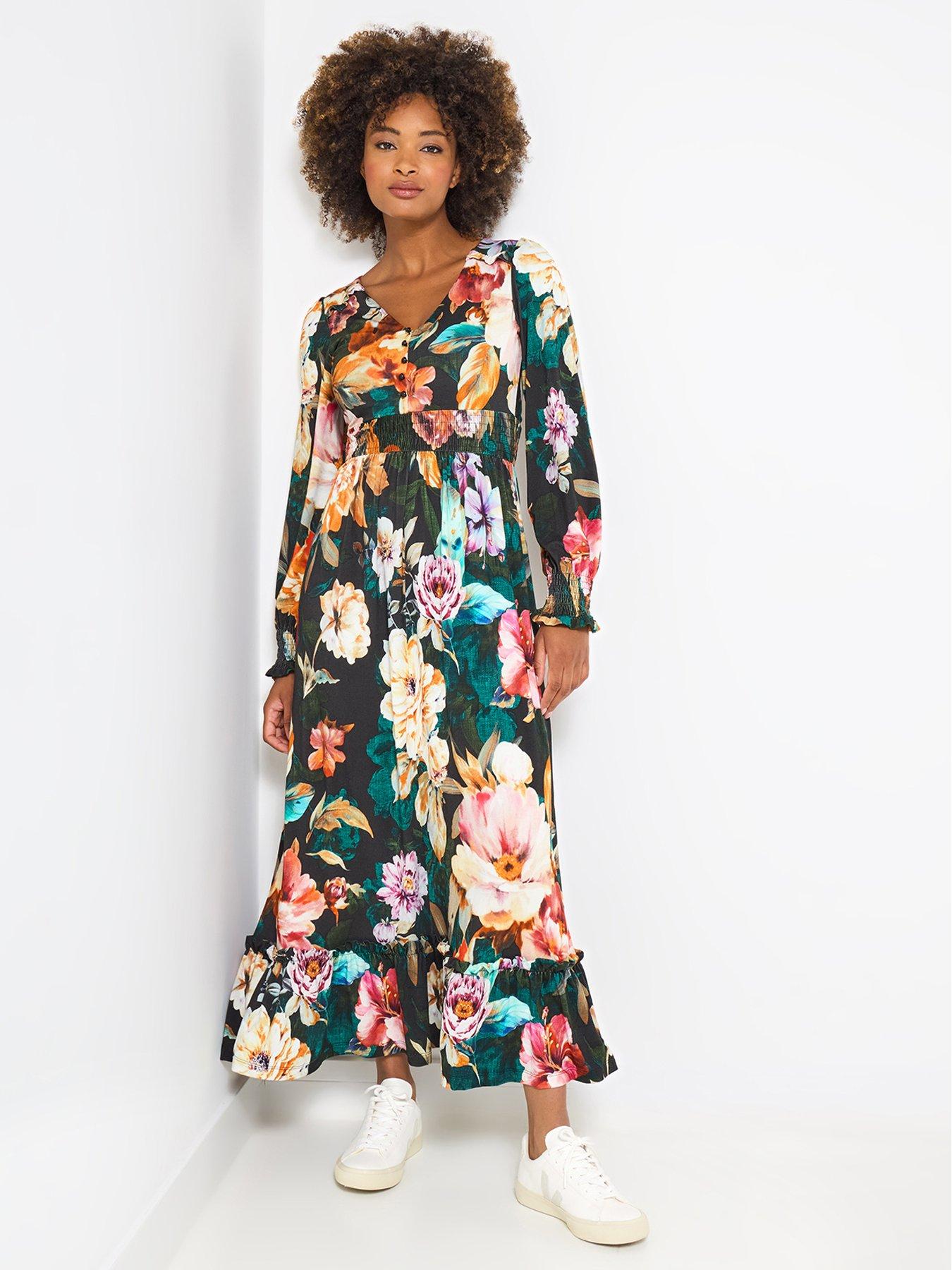 Joe Browns Remarkable Floral Print Jersey Dress - Multi