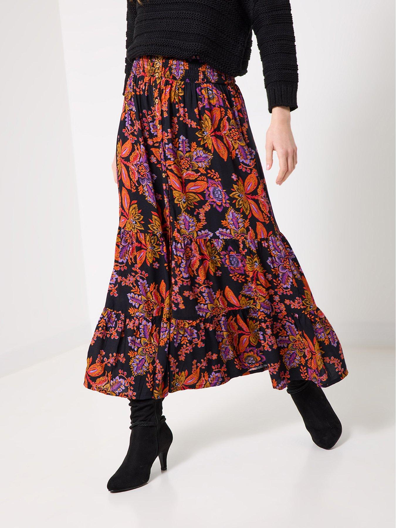 joe-browns-fabulous-florals-button-front-maxi-skirt-purple