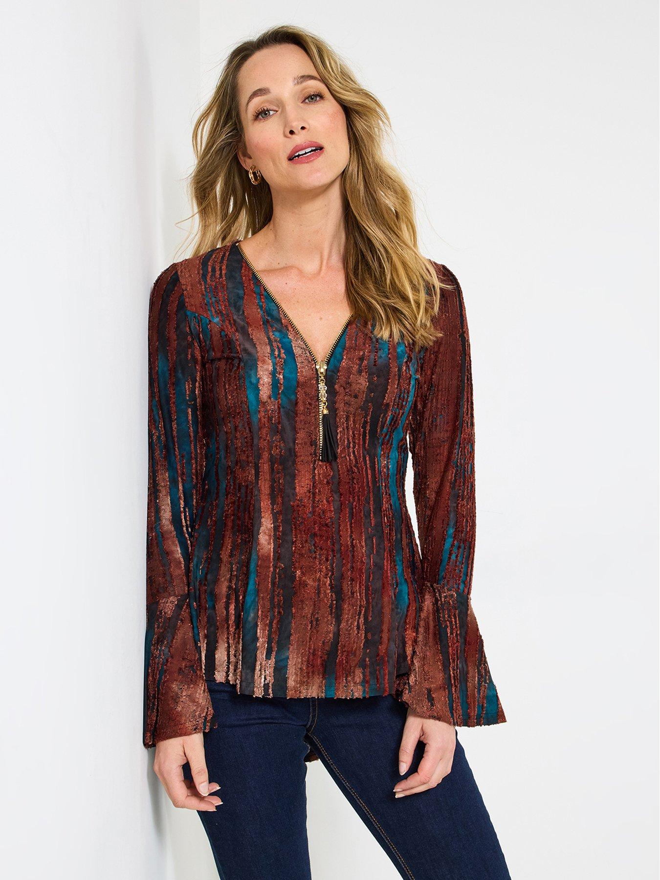 joe-browns-remarkable-zip-front-top-brown