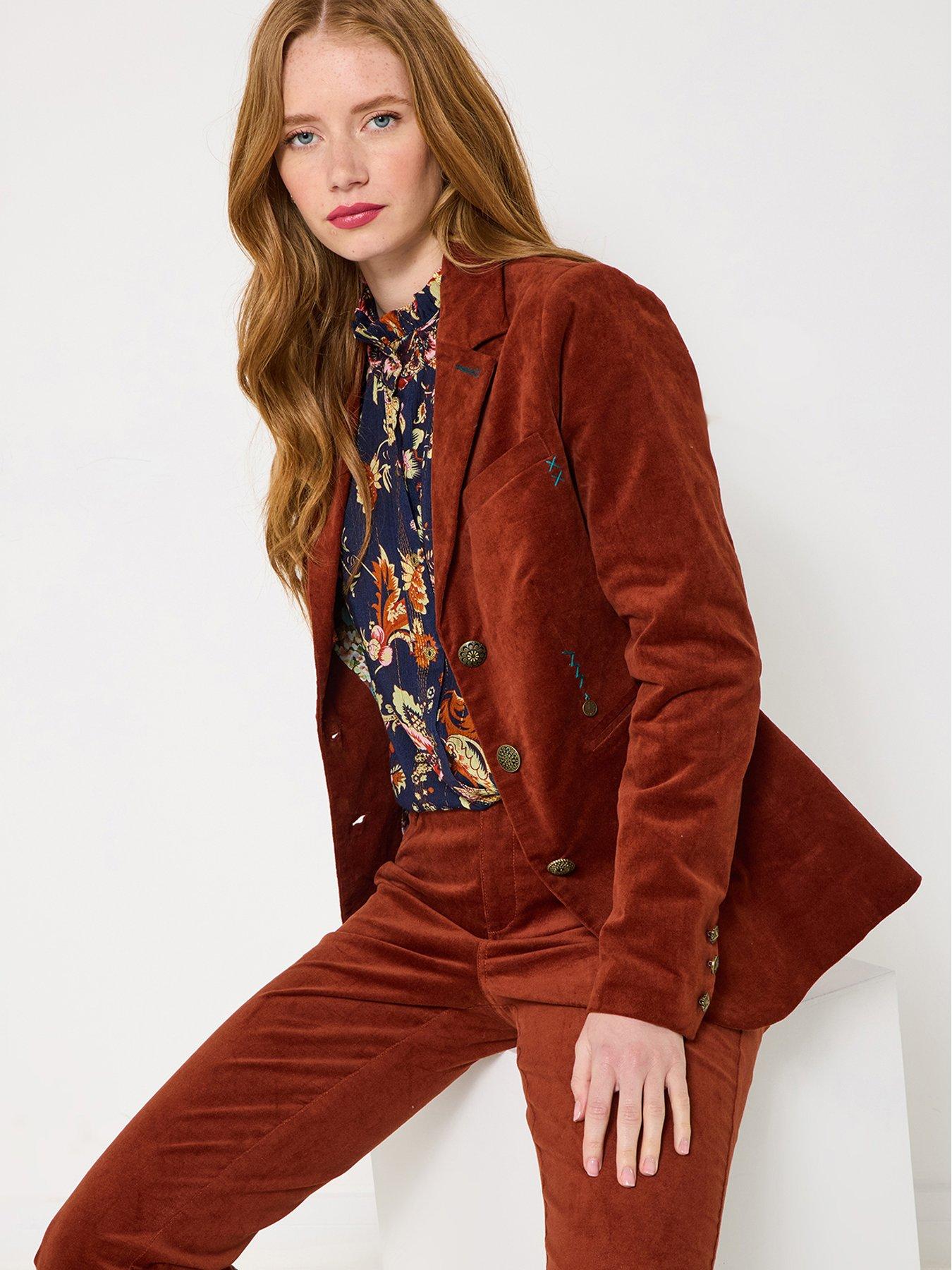 Joe Browns Magnificent Moleskin Jacket - Burnt Orange