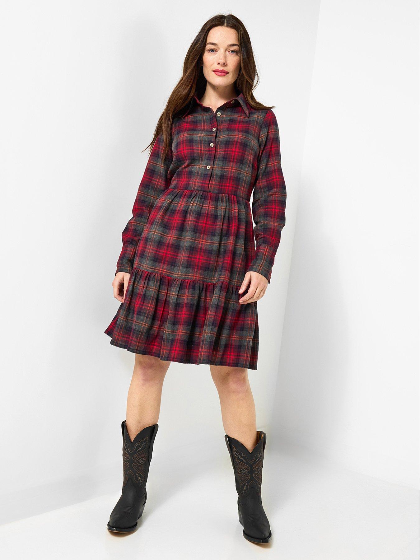 Joe Browns Francesca Check Dress - Grey