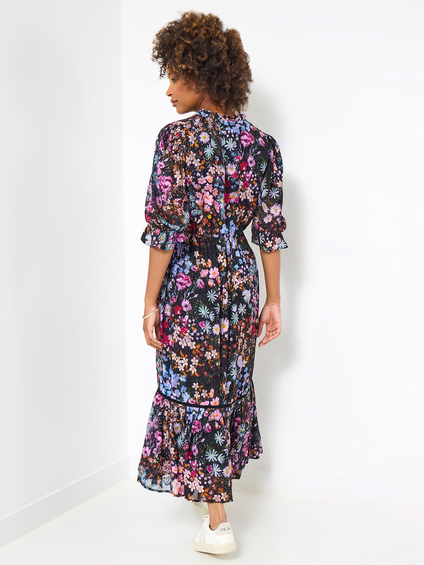 joe-browns-joyful-florals-dress-blackstillFront