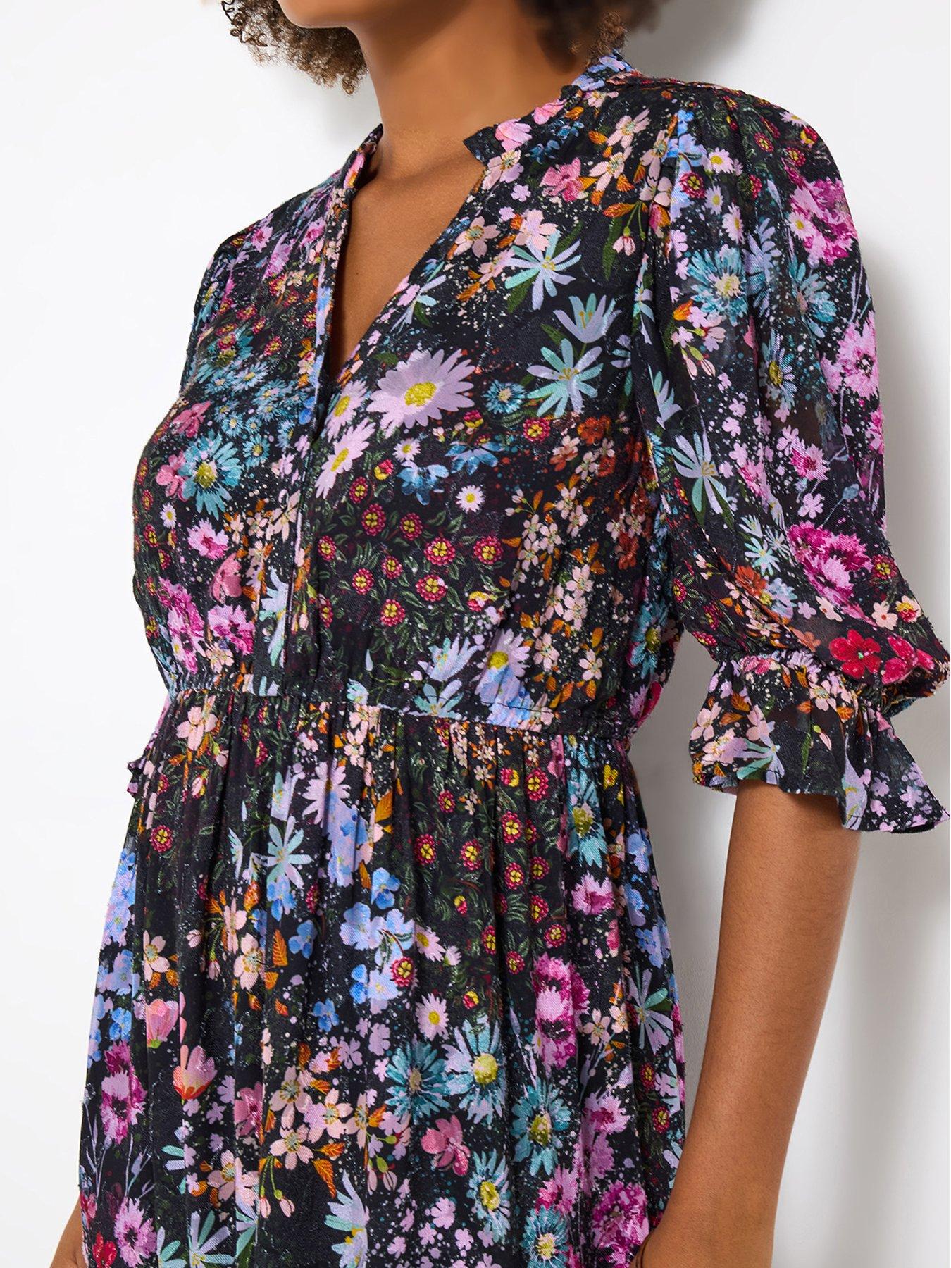 joe-browns-joyful-florals-dress-blackoutfit