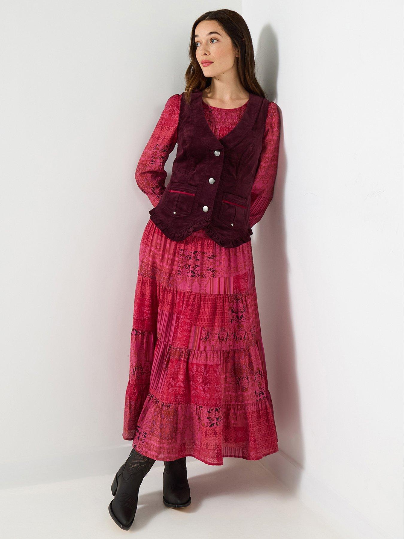 joe-browns-penelope-patchwork-dress-pinkdetail