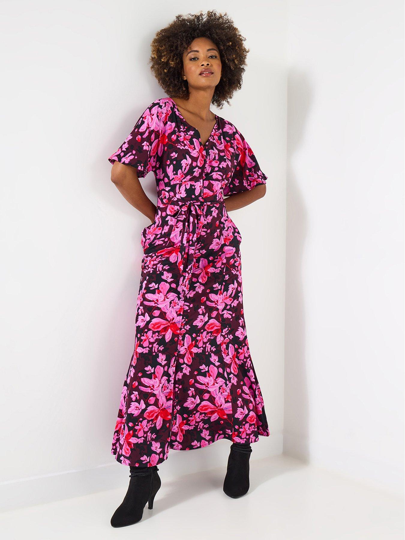 Image 3 of 6 of Joe Browns Brigette Floral Maxi Dress - Pink