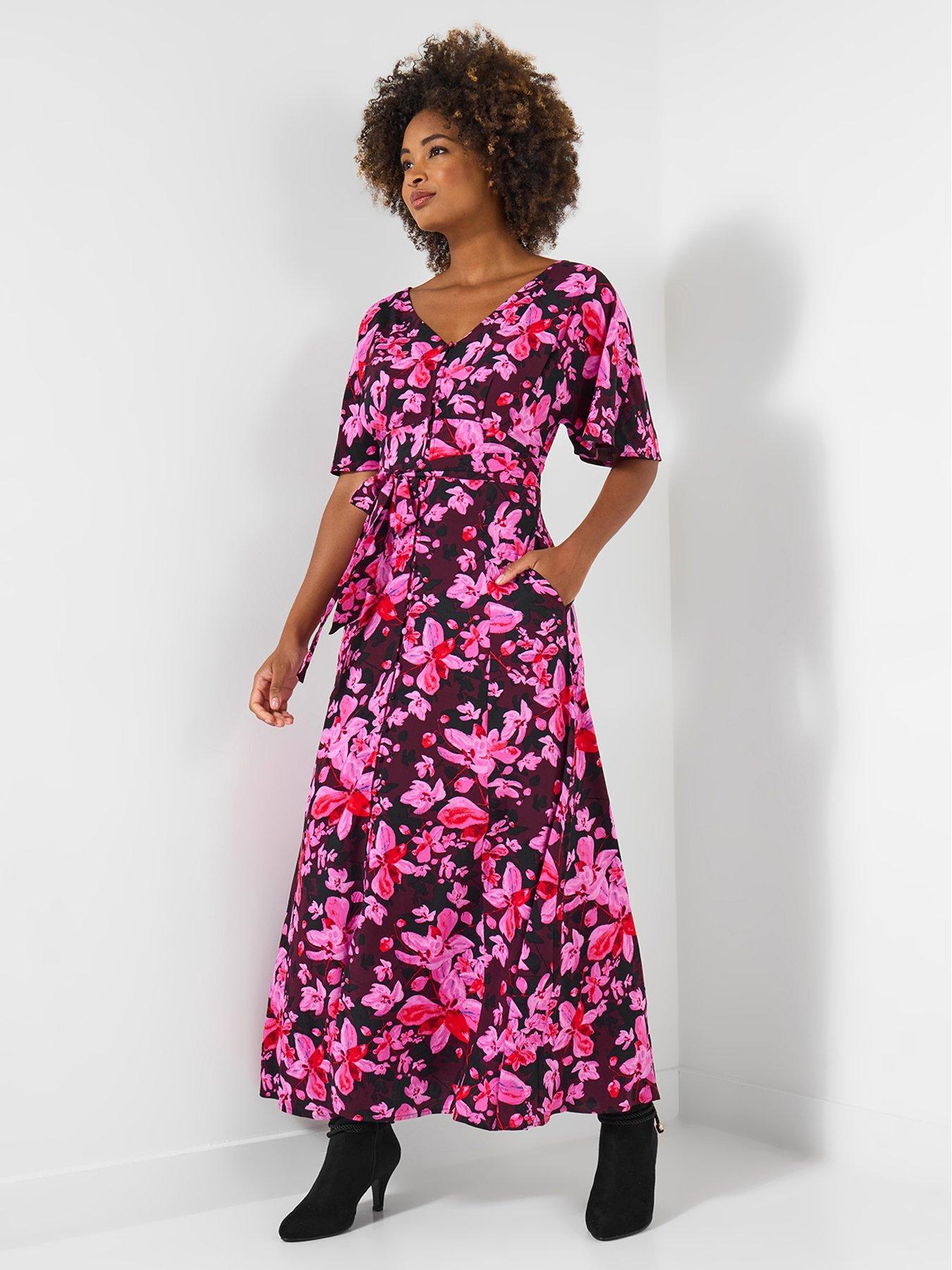 Image 5 of 6 of Joe Browns Brigette Floral Maxi Dress - Pink