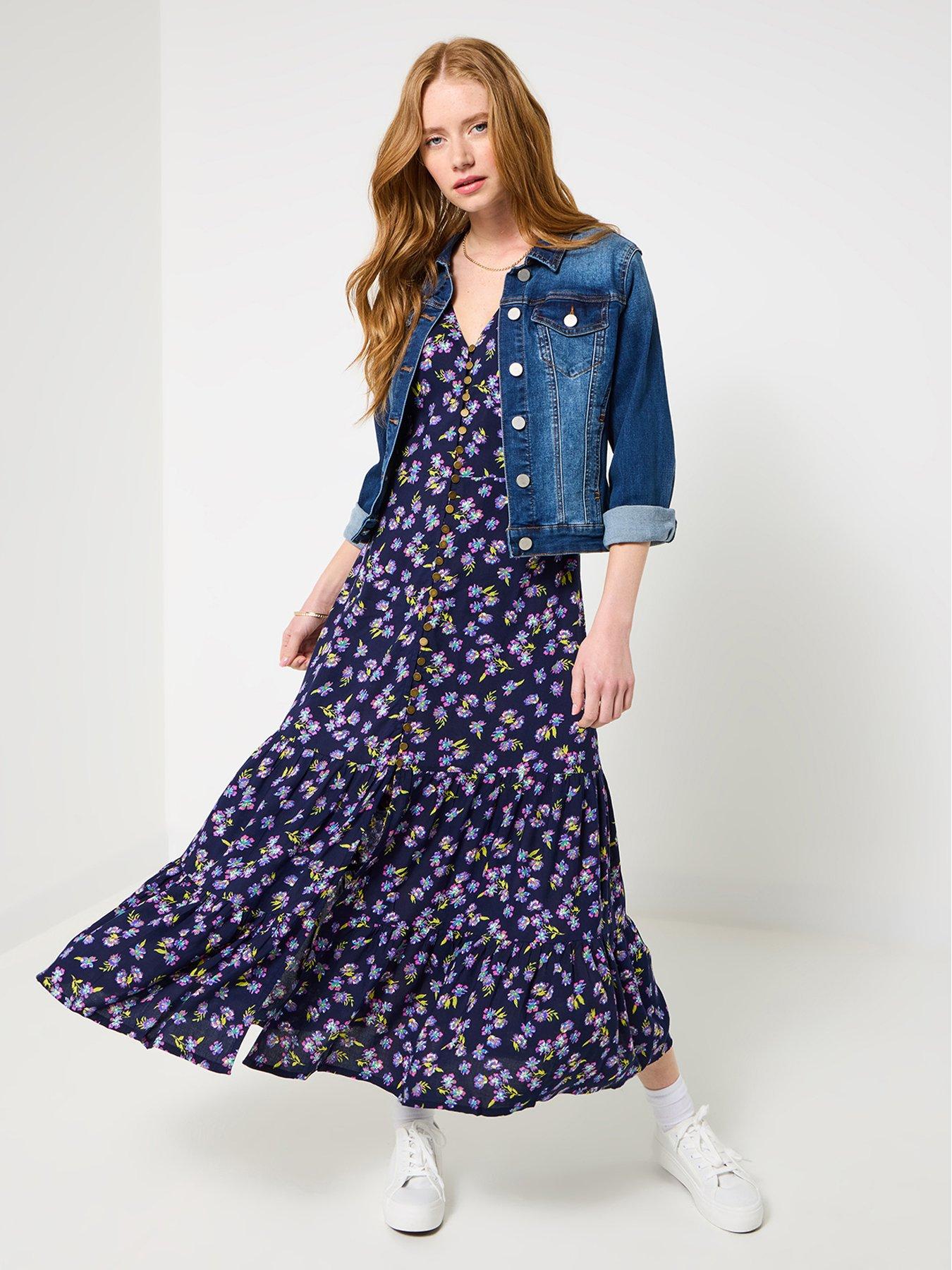 Joe Browns Ditsy Dreamer Maxi Dress - Navy