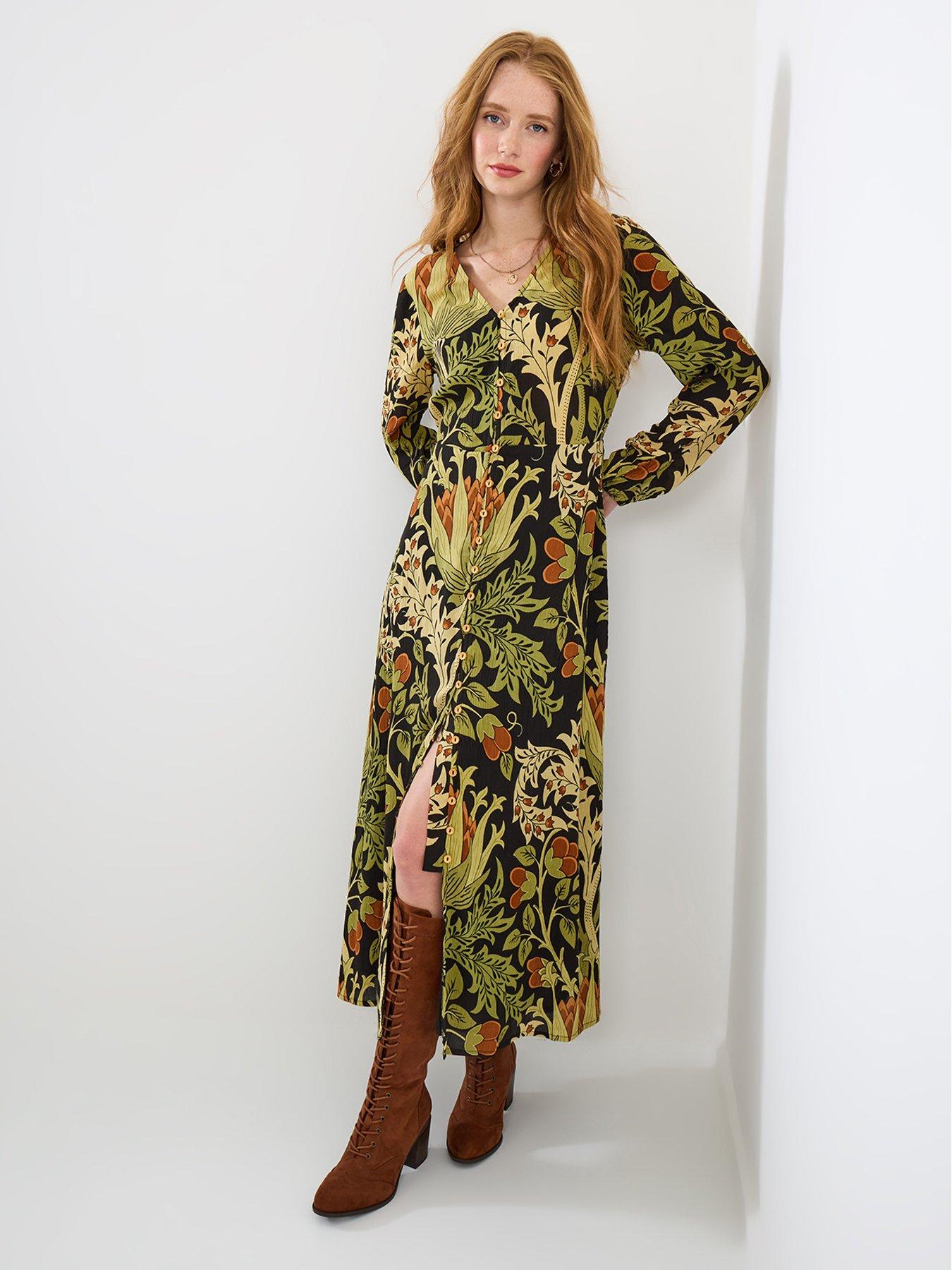 Image 1 of 6 of Joe Browns Tyler Statement Print Dress - Black