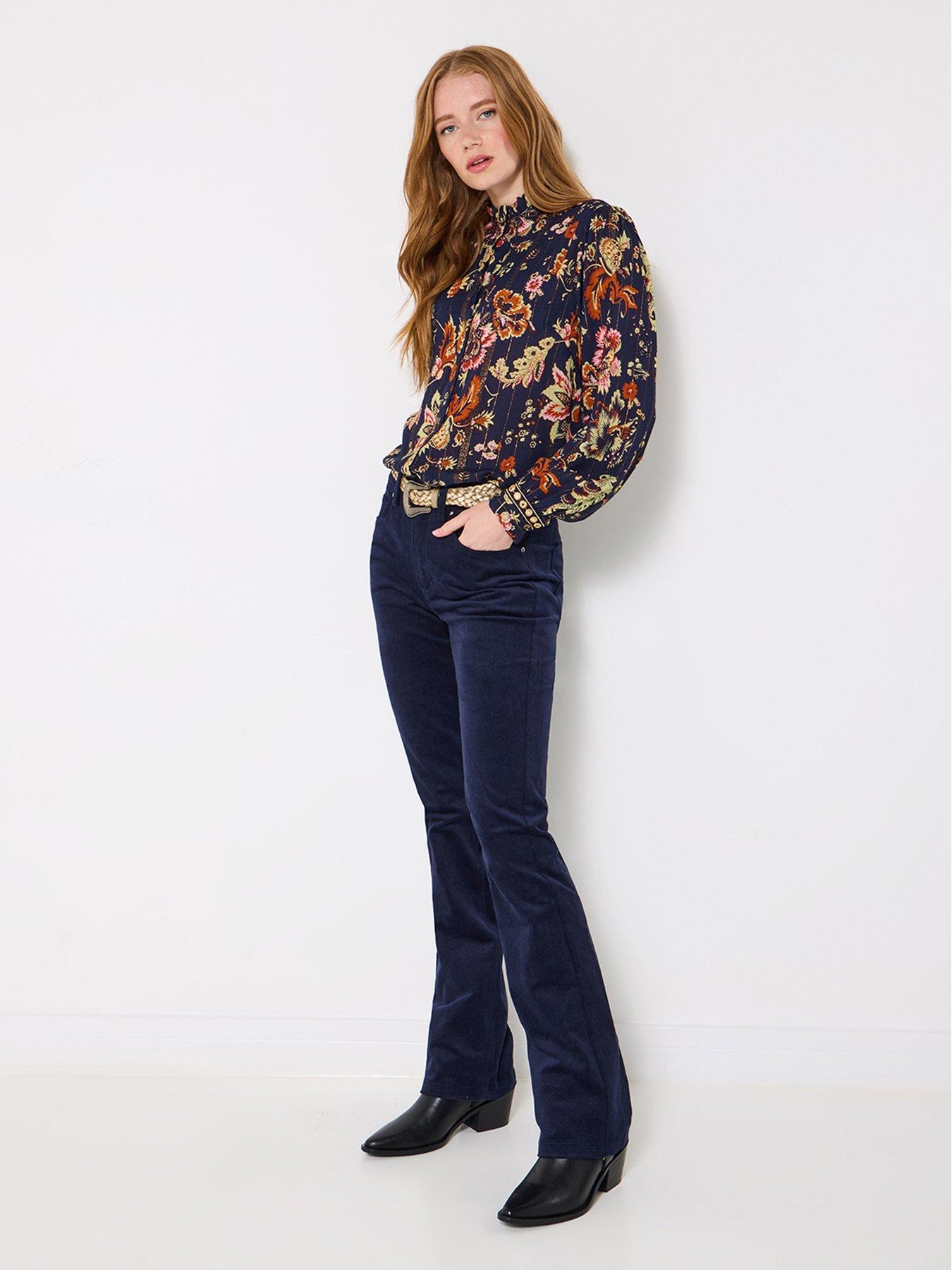 Image 2 of 6 of Joe Browns Isobella Mirror Trim Blouse - Navy
