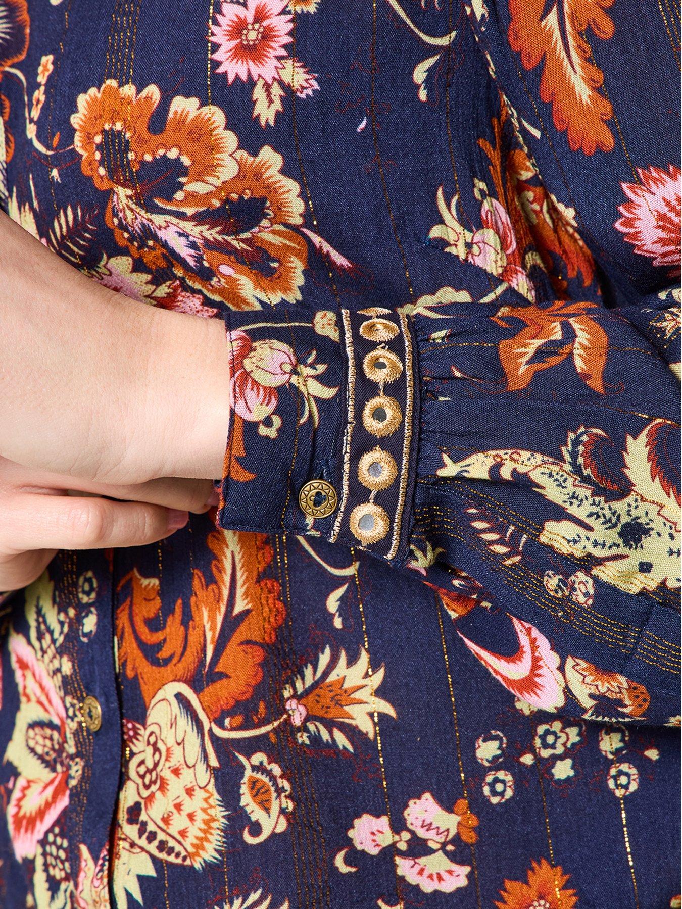 Image 3 of 6 of Joe Browns Isobella Mirror Trim Blouse - Navy